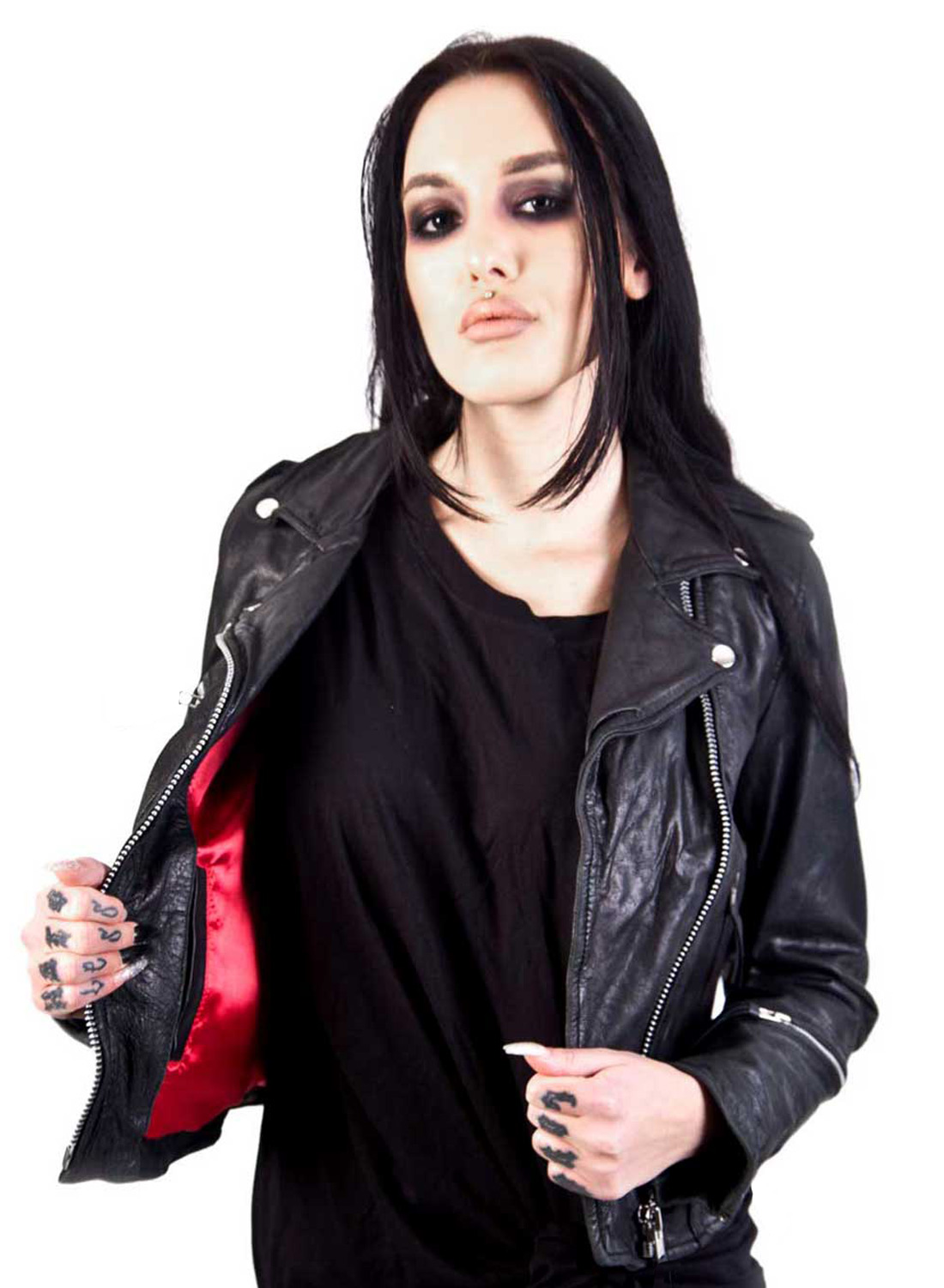 Roll Leather Jacket Girls - Bild 4