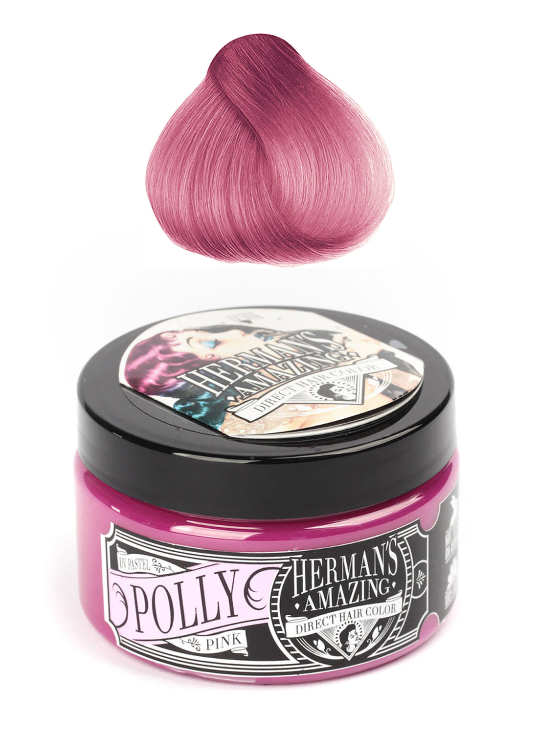 Herman's Polly UV pink hårfärg