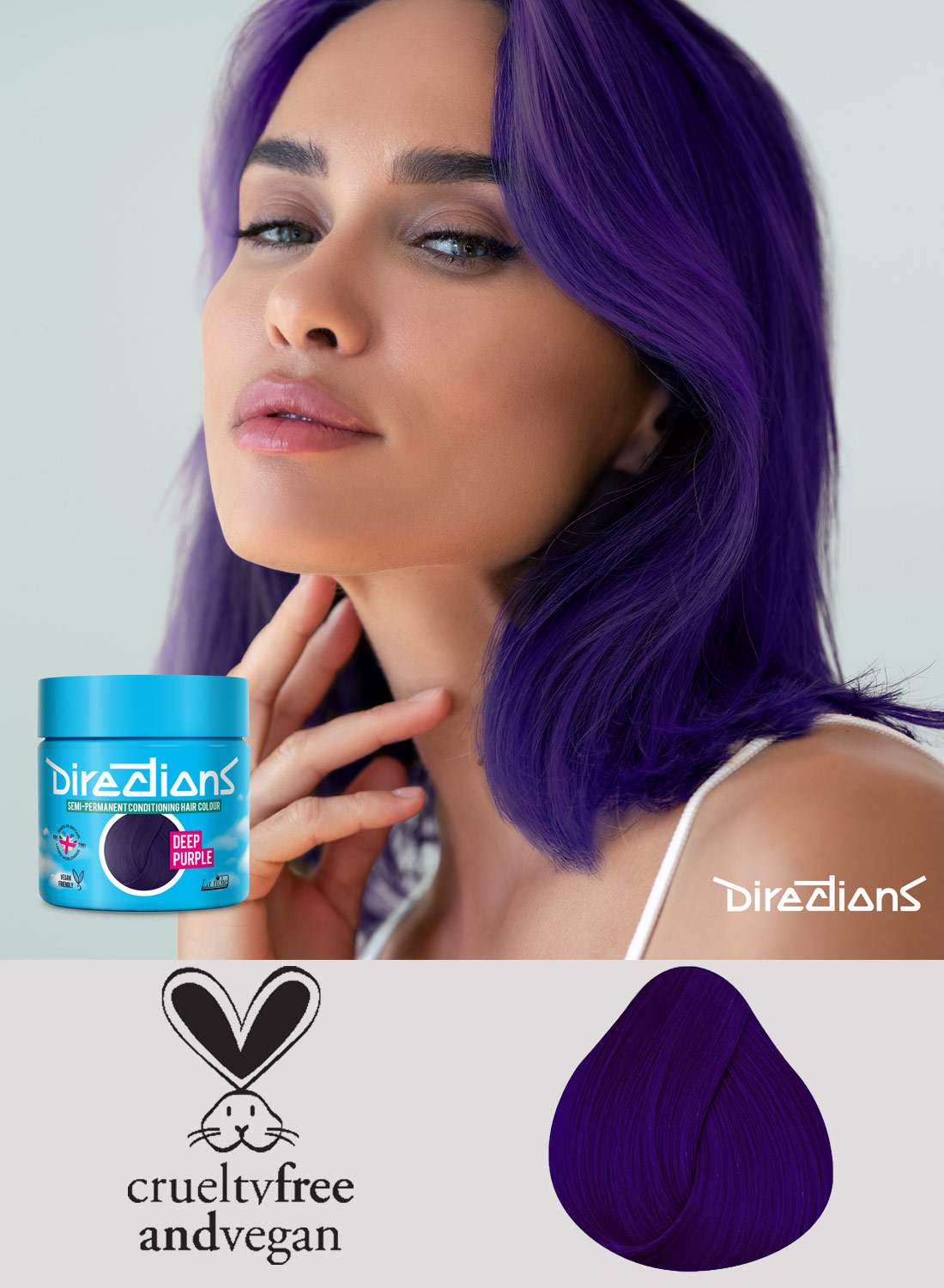 Anleitung zur Haarfarbe Tiefviolett