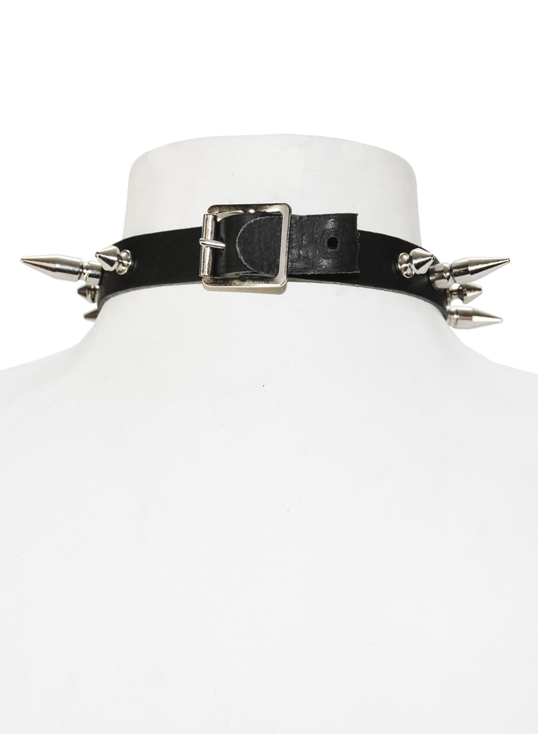 Lilith Pentagram Spike Leather Choker