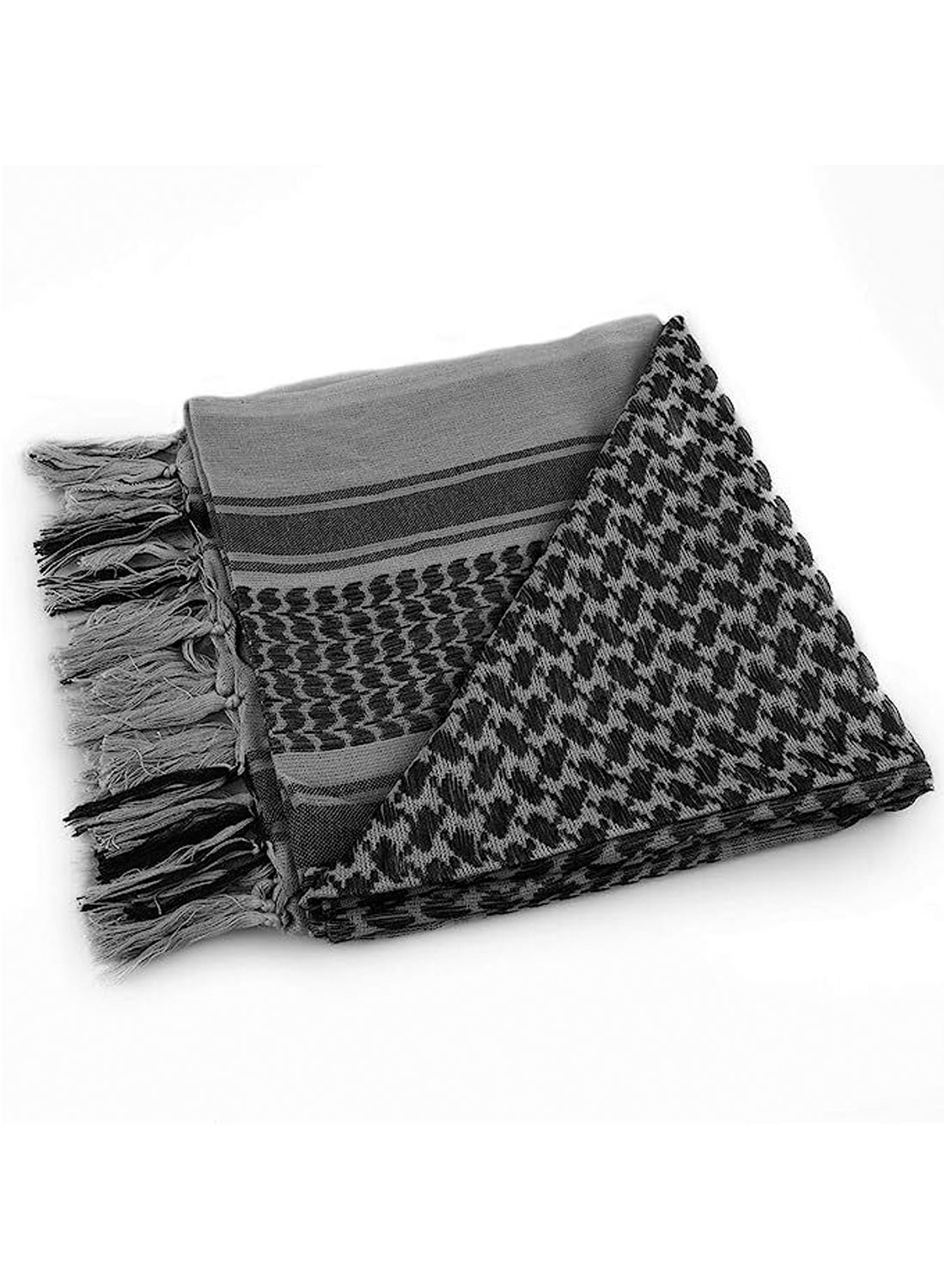 Keffiyeh Keffiyeh Light Grey and Black