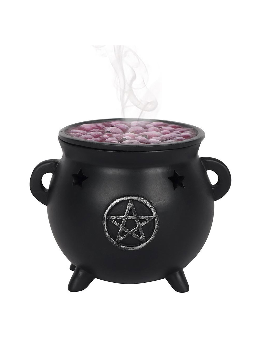 Pentagram Cauldron Incense Cone Holder