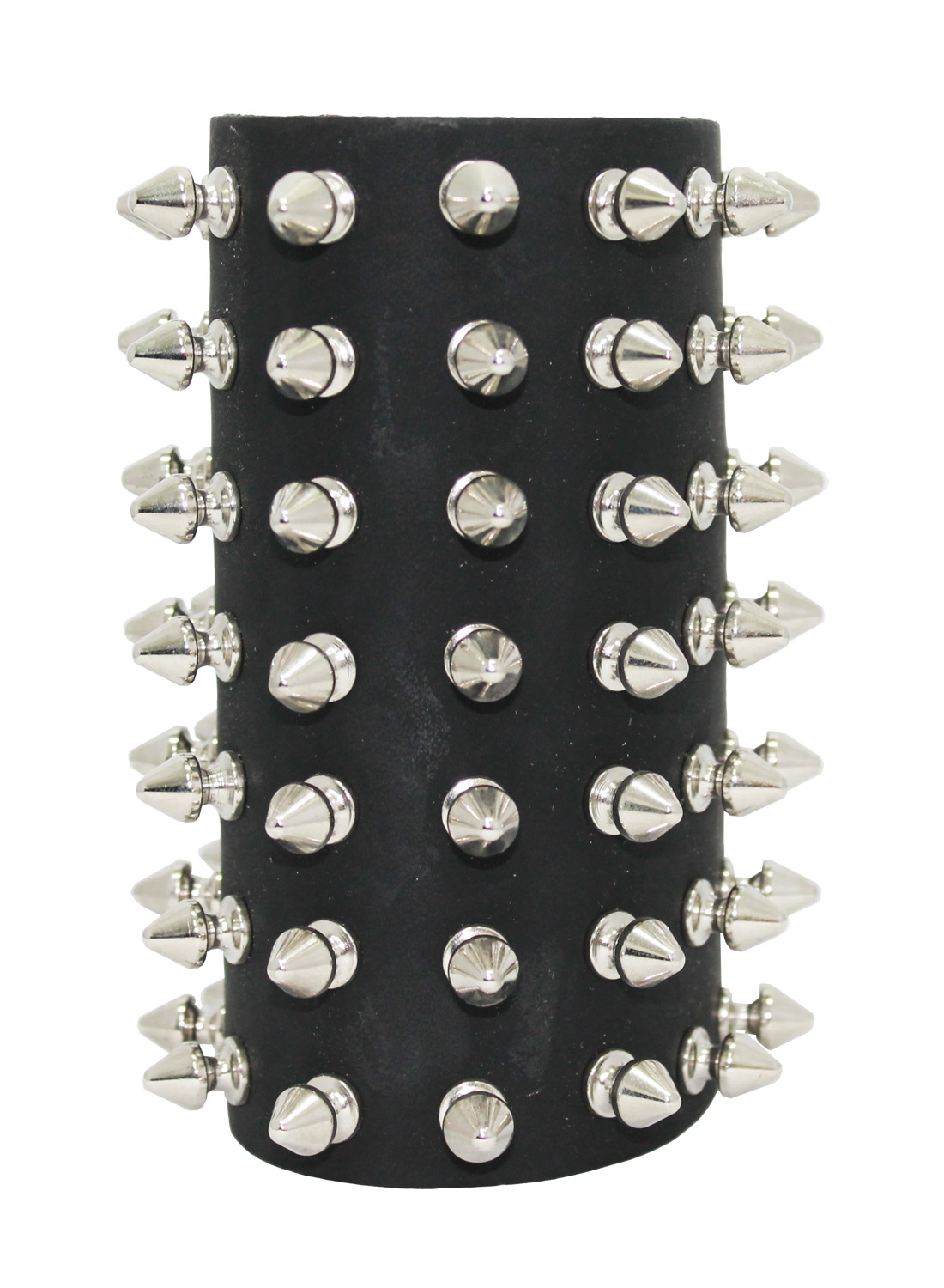 7 Row Spick studs Leather Wristband