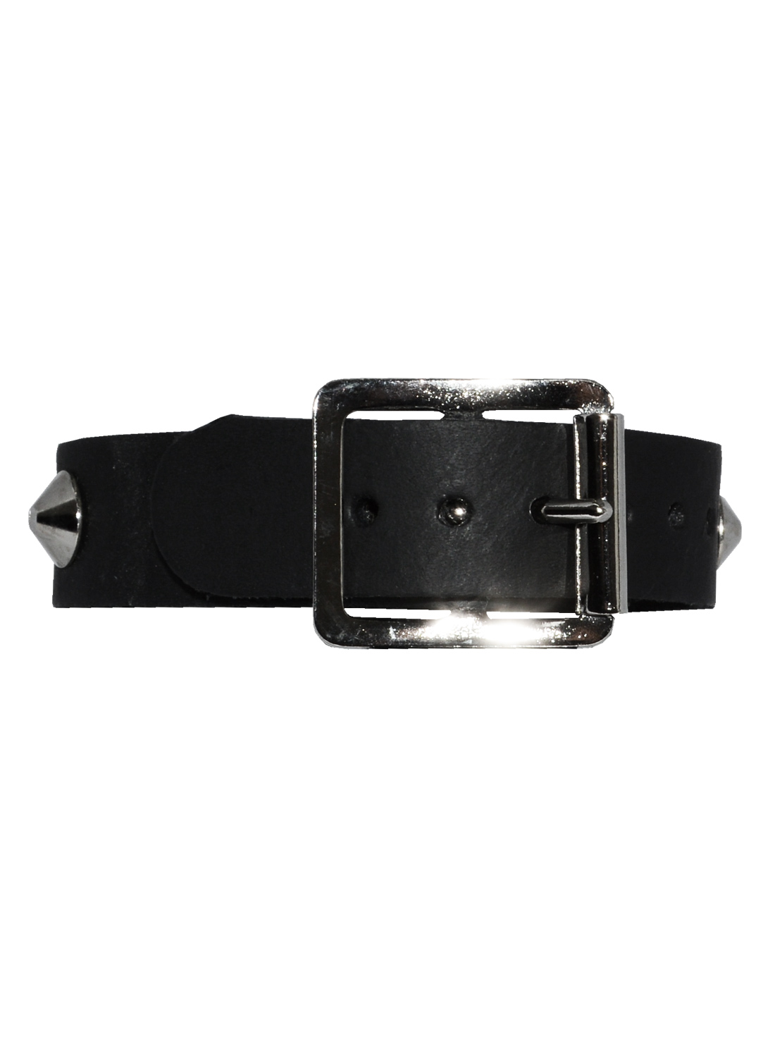 1 Row Con studs Leather Wristband