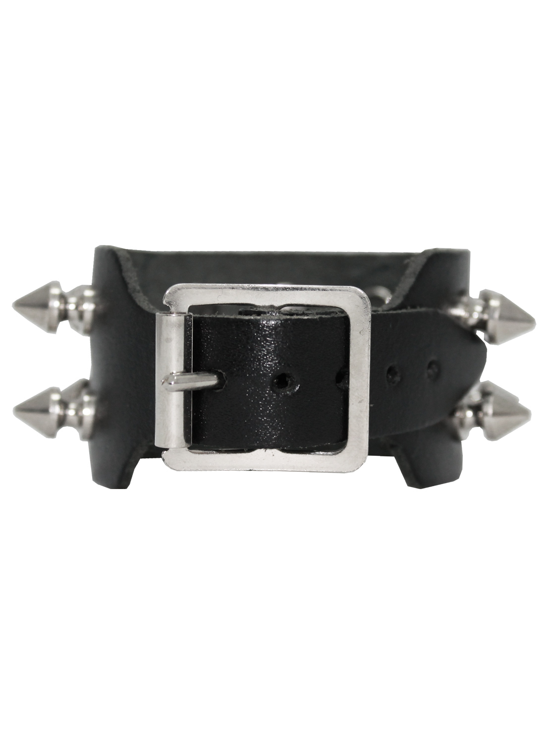 2 Row Spick studs Leather Wristband