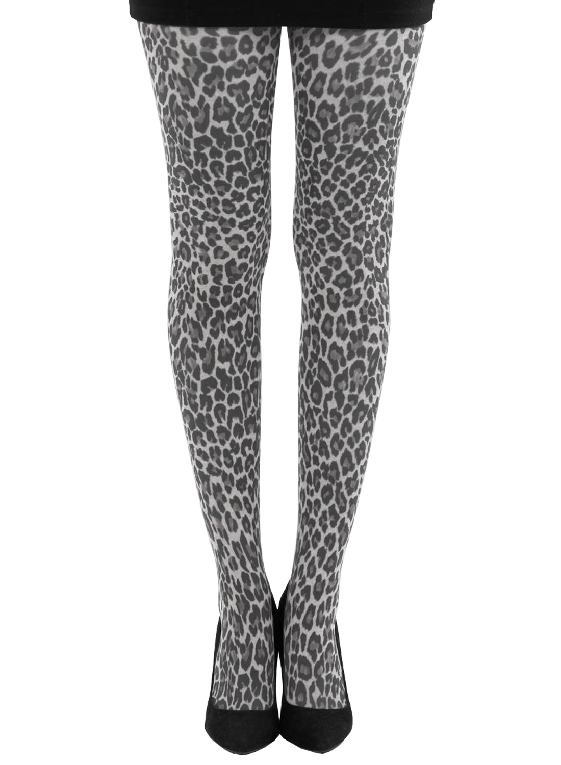 Leopard Printed Tights White