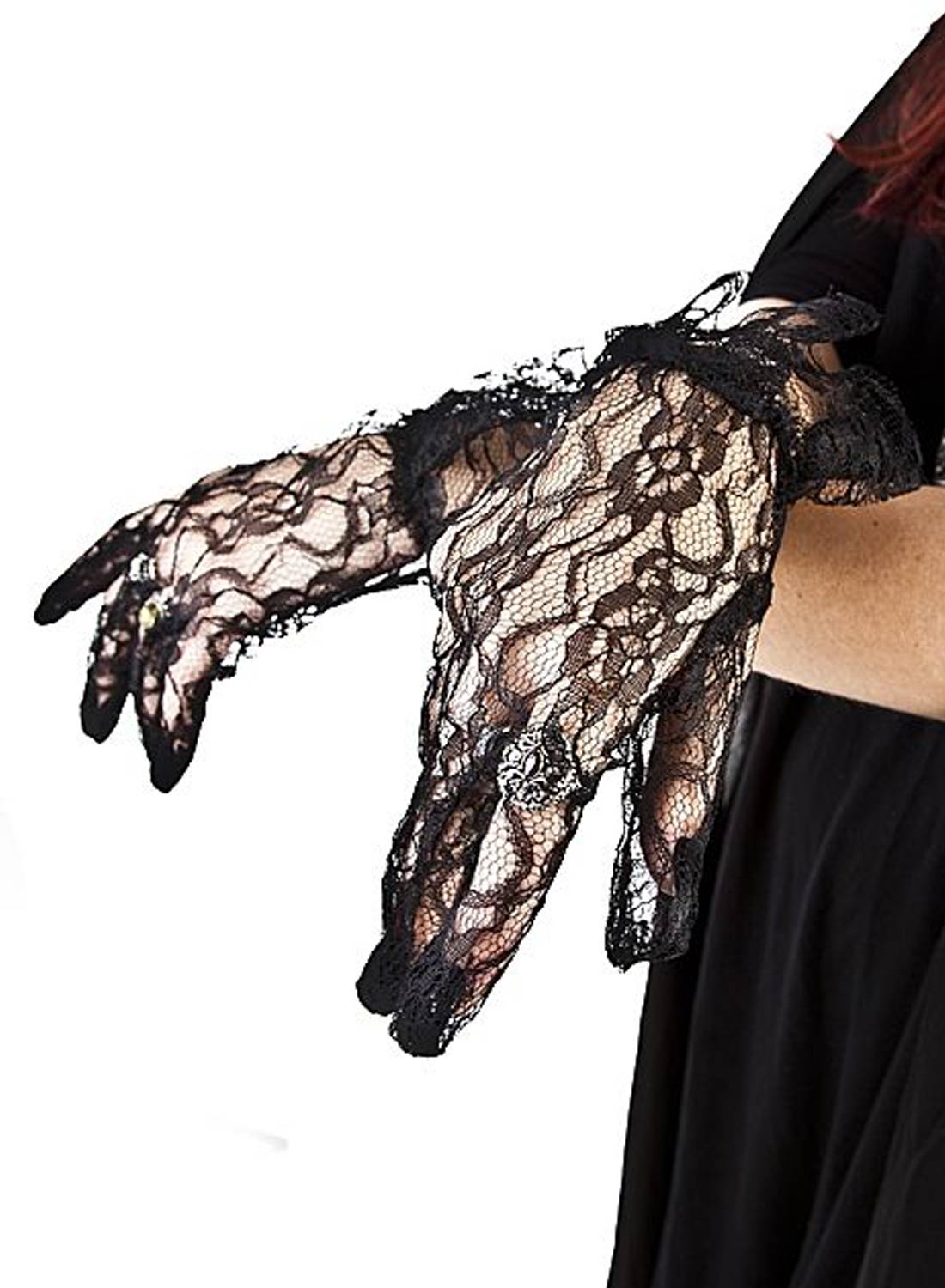 Lace Gloves Black