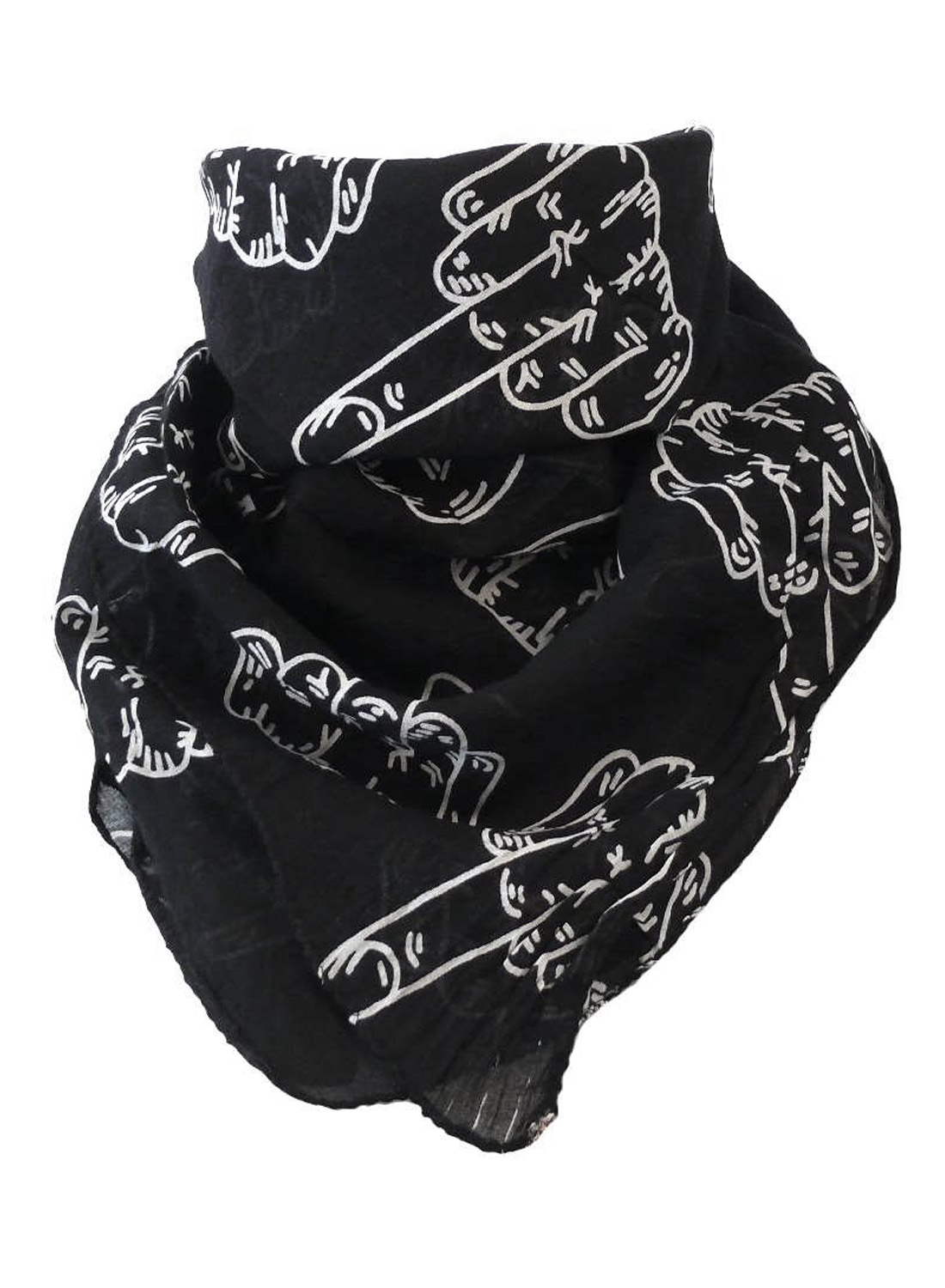 F*CK Off Scarf Black
