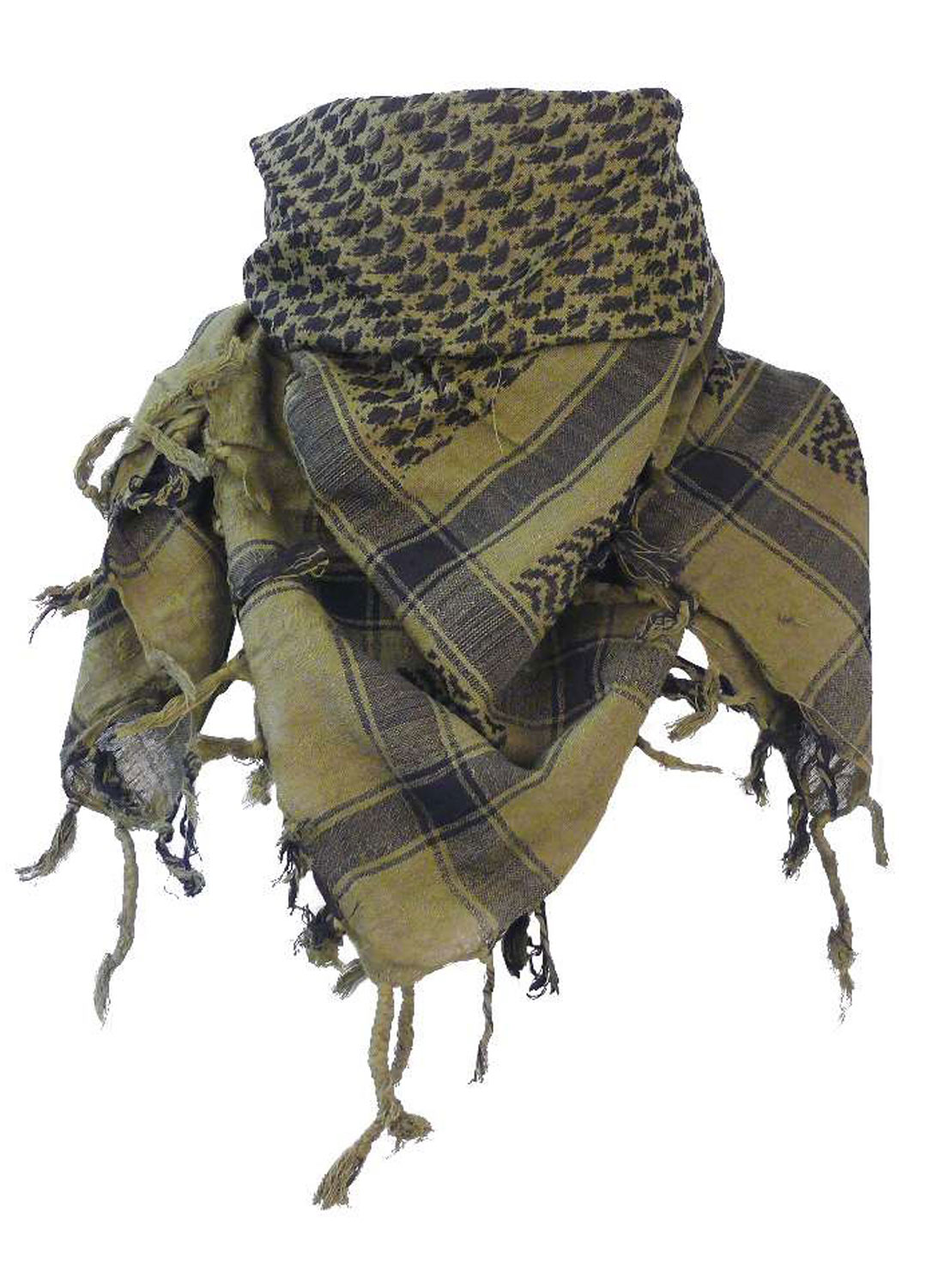 Keffiyeh Olive and Black