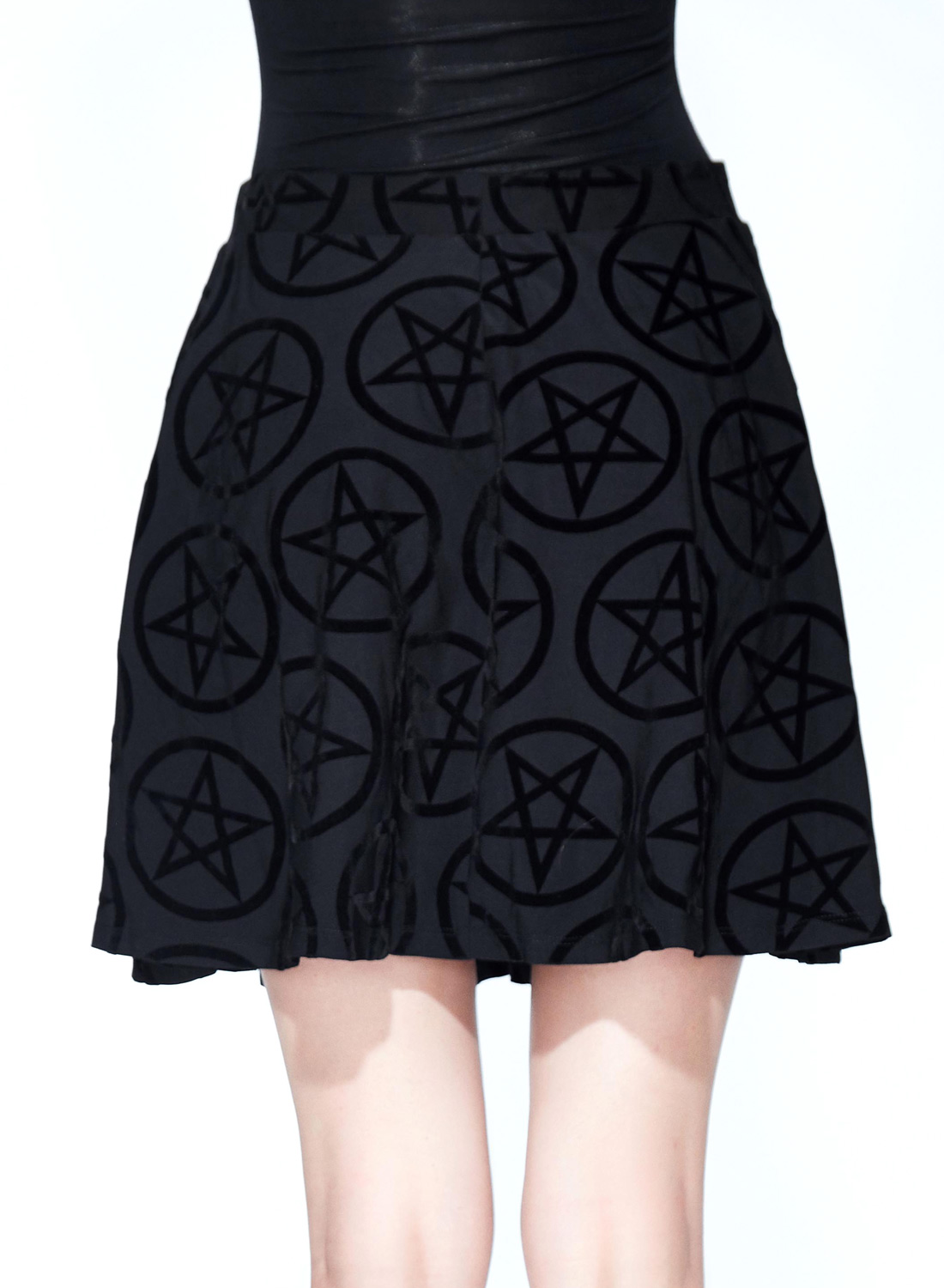 Black Pentagrams Skirt - Bild 3