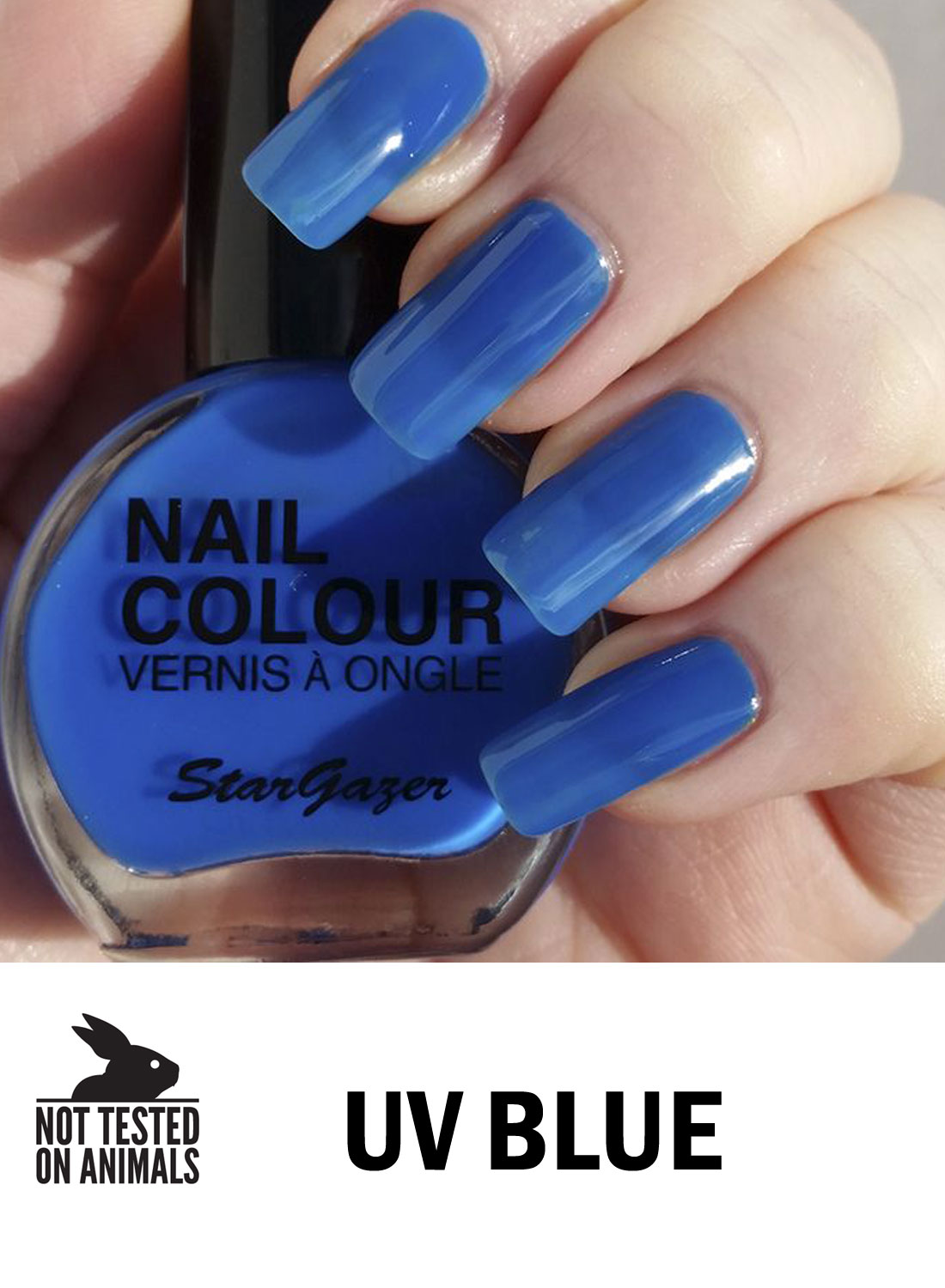 Neon Nail Polish Blue