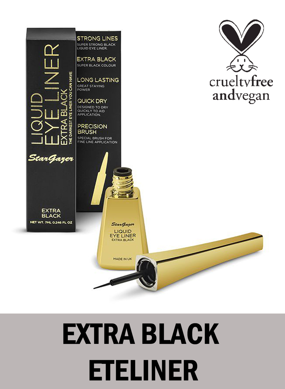 Stargazer Extra Black Liquid Eyeliner