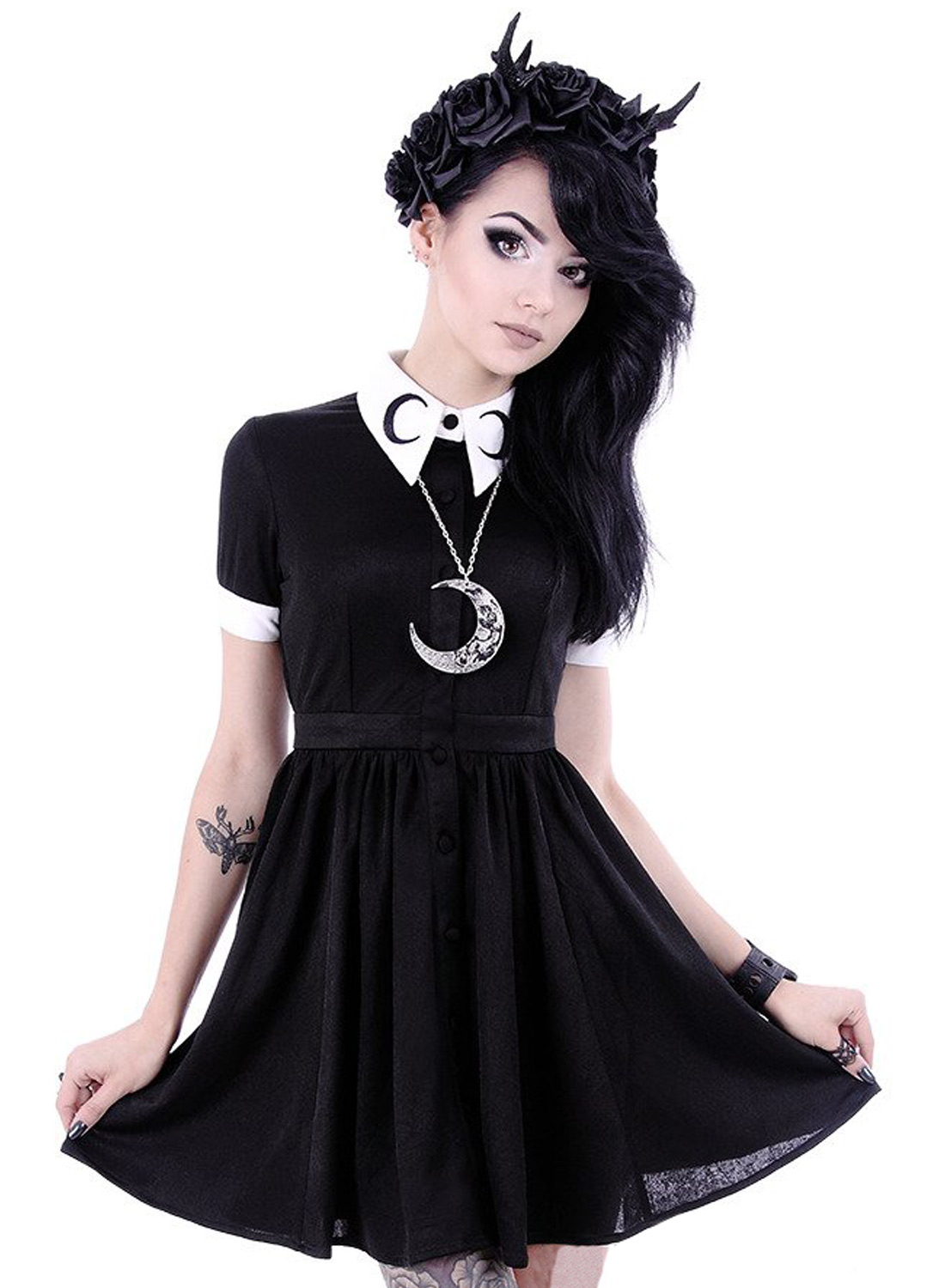 Circle Moon Gothic Dress