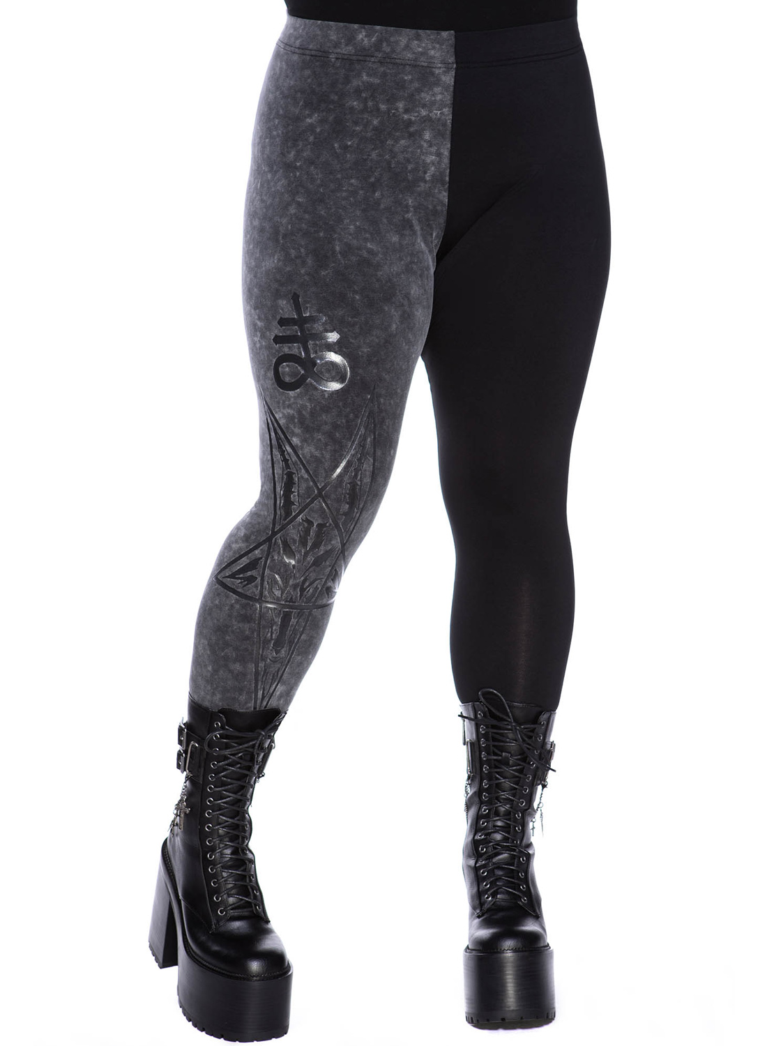 Killstar Two-Faced Witch Leggings - Bild 2