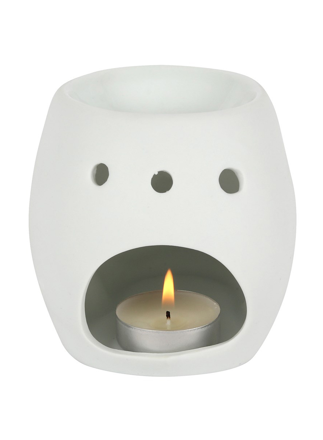 White Skull Oil Burner