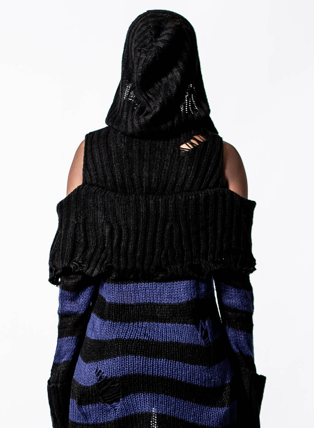 Killstar Sapphire Hooded Knit Sweater