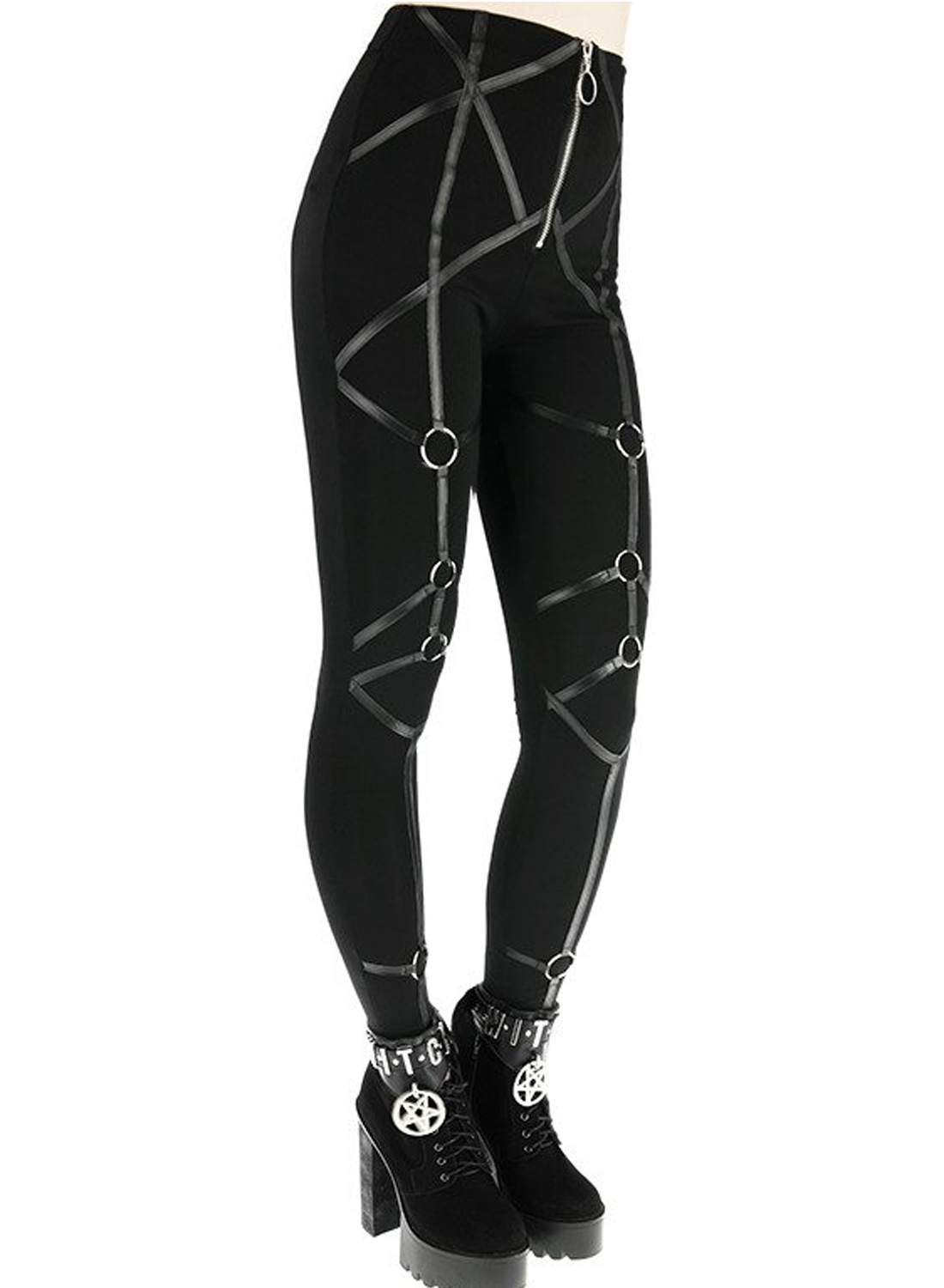 Restyle Geometric Harness Leggings