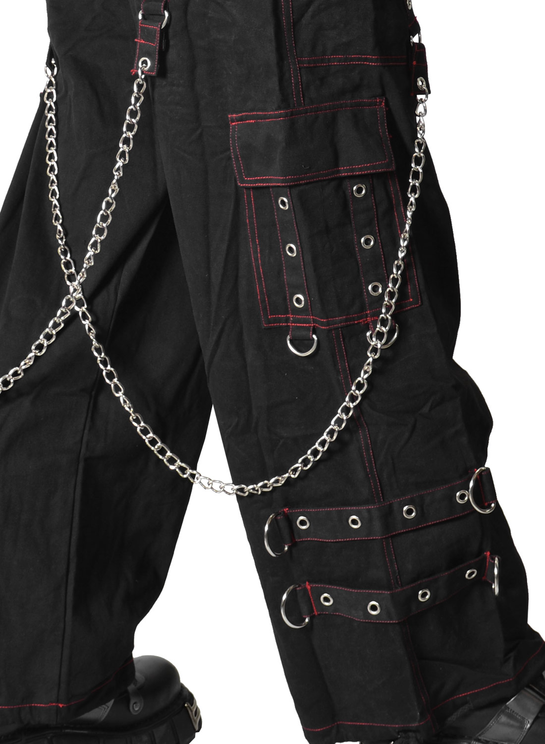 Metal Edge Trousers Red - Bild 6