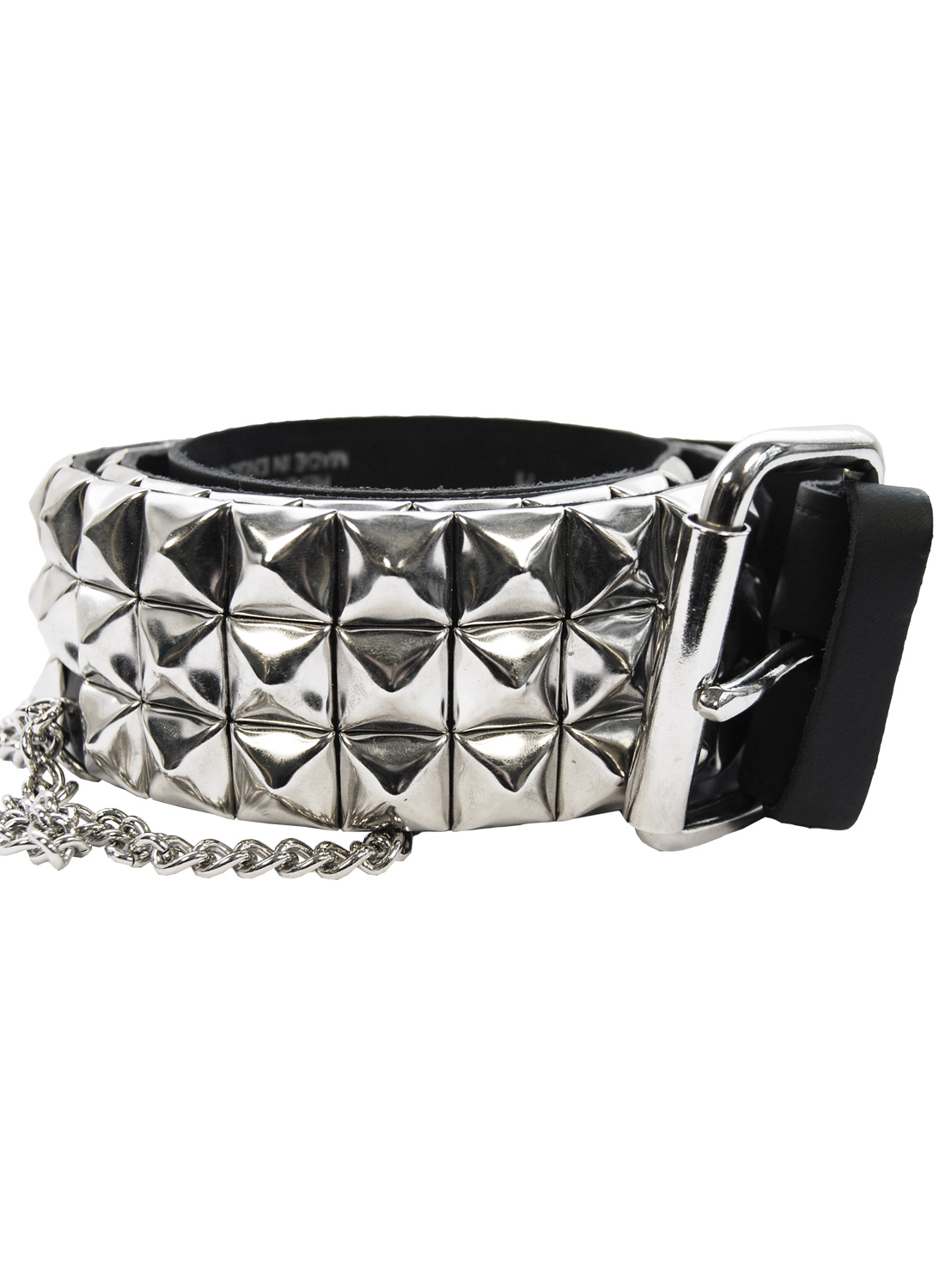 3 Row Pyramid Studbelt+Chain