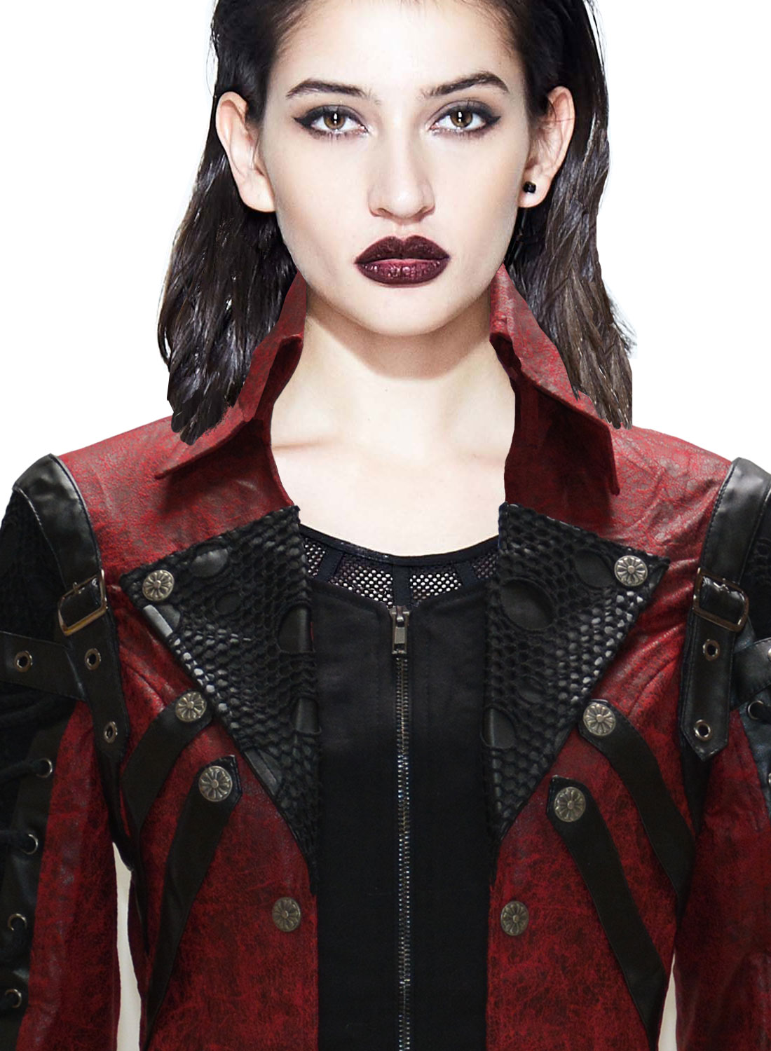 Elisabeta Blood Red Jacket - Bild 5