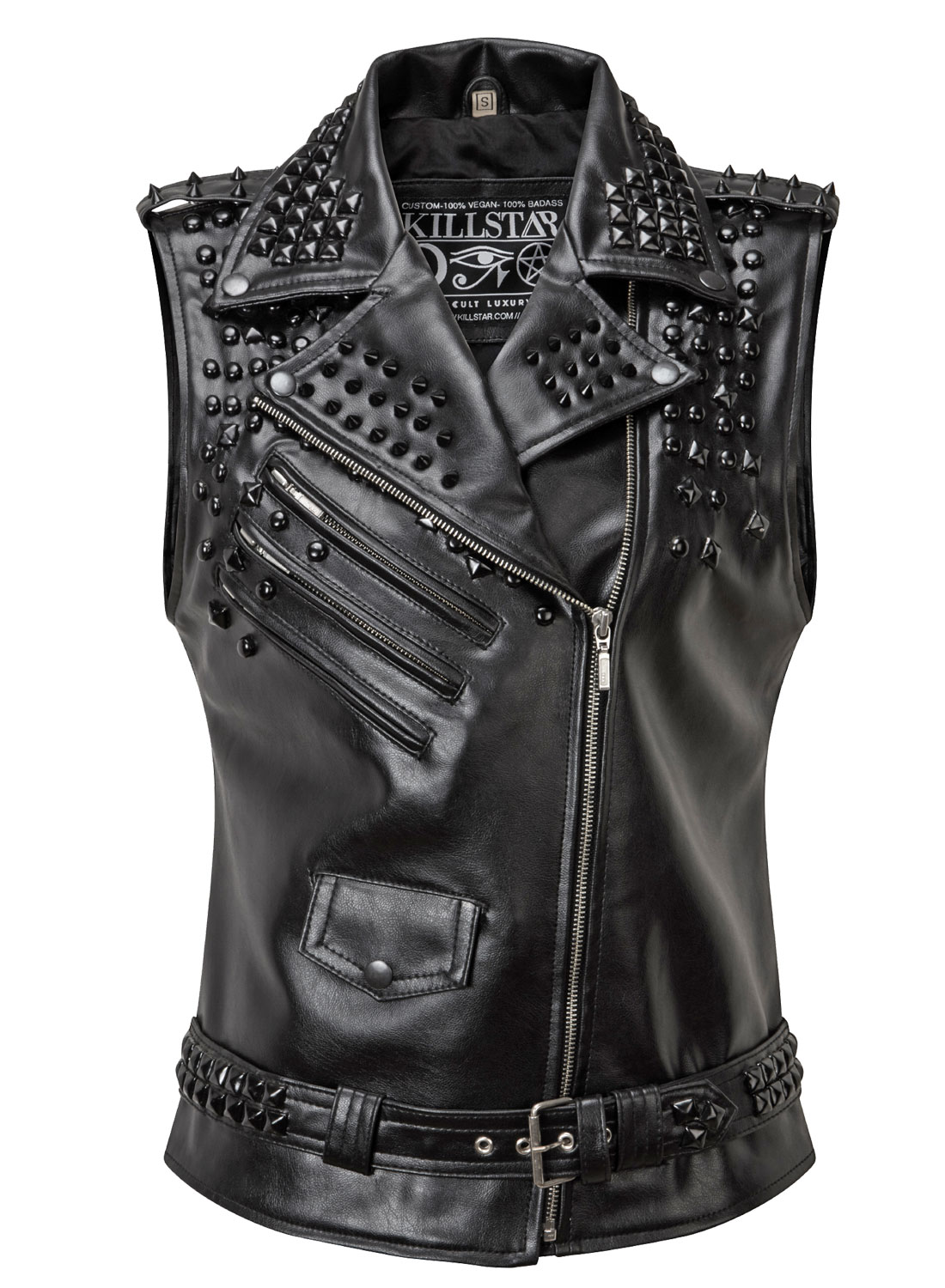 Doom Faux Leather Vest - Bild 4