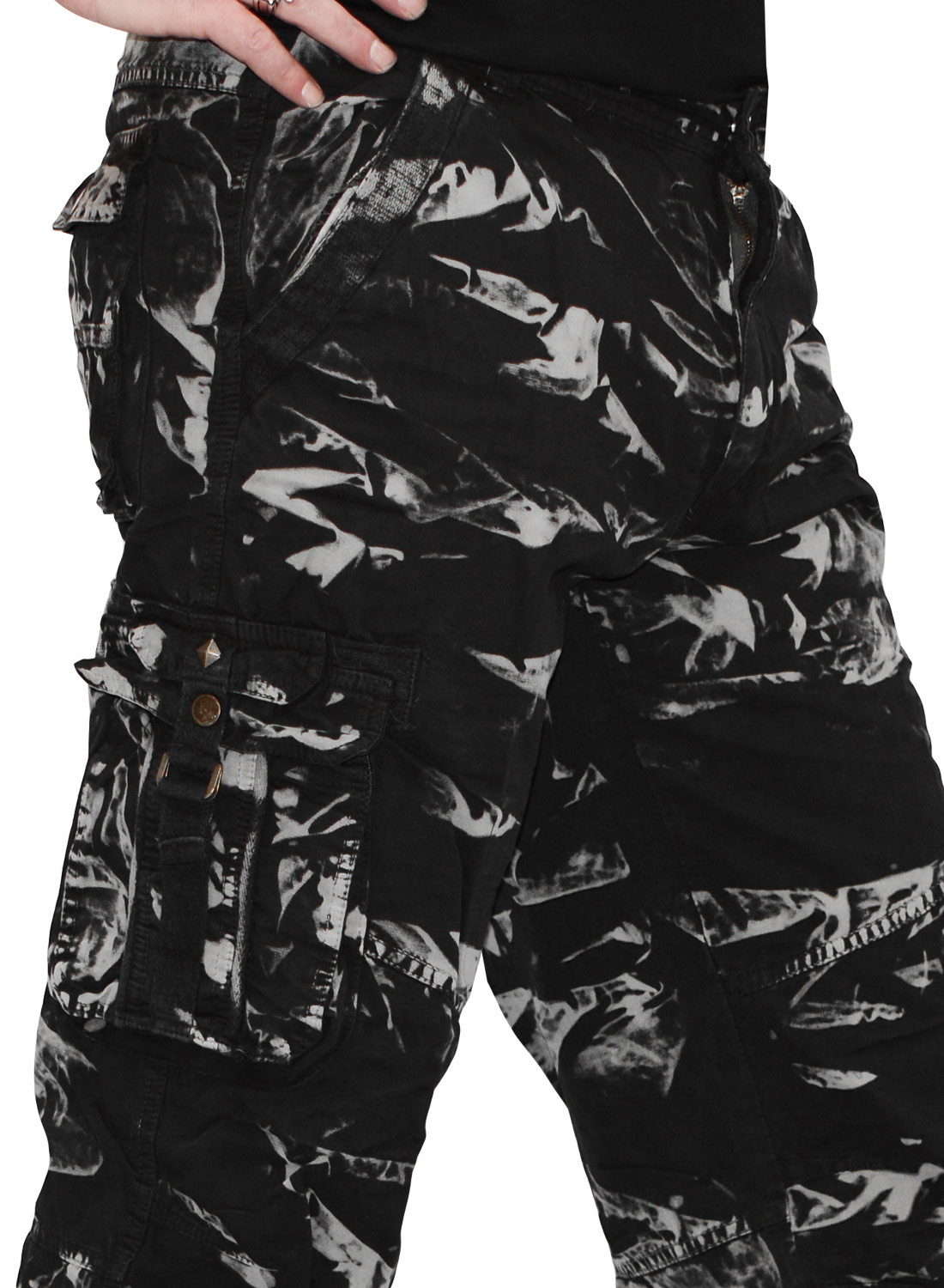 Dark Camo Cargo Pants - Bild 5