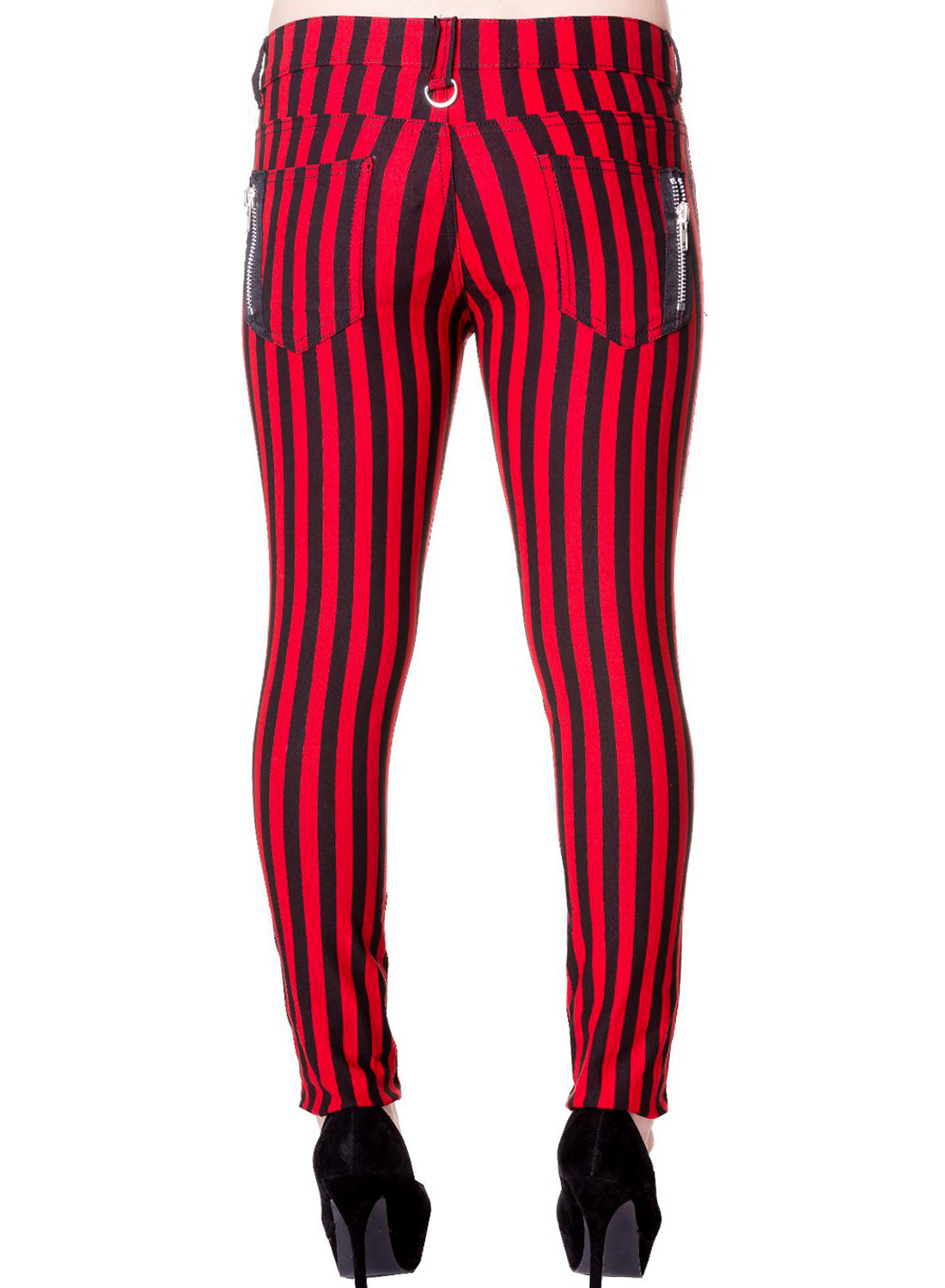 Black Red Sriped Trousers