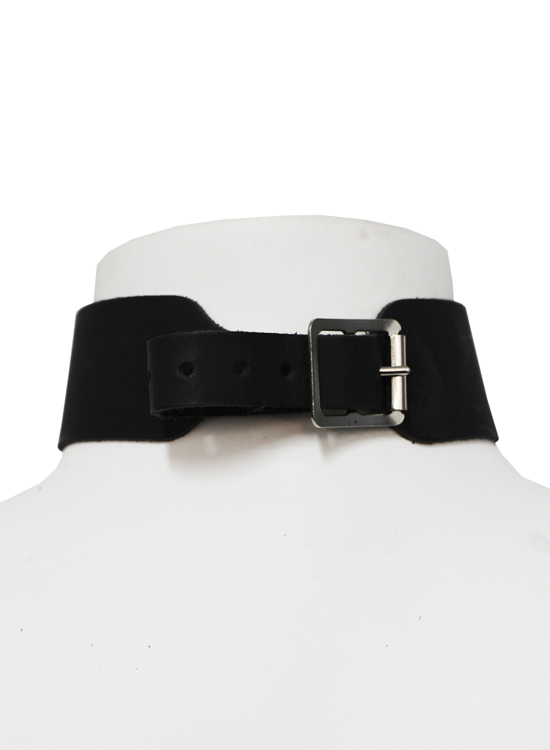 2 Row Leather Choker+Ring - Bild 2