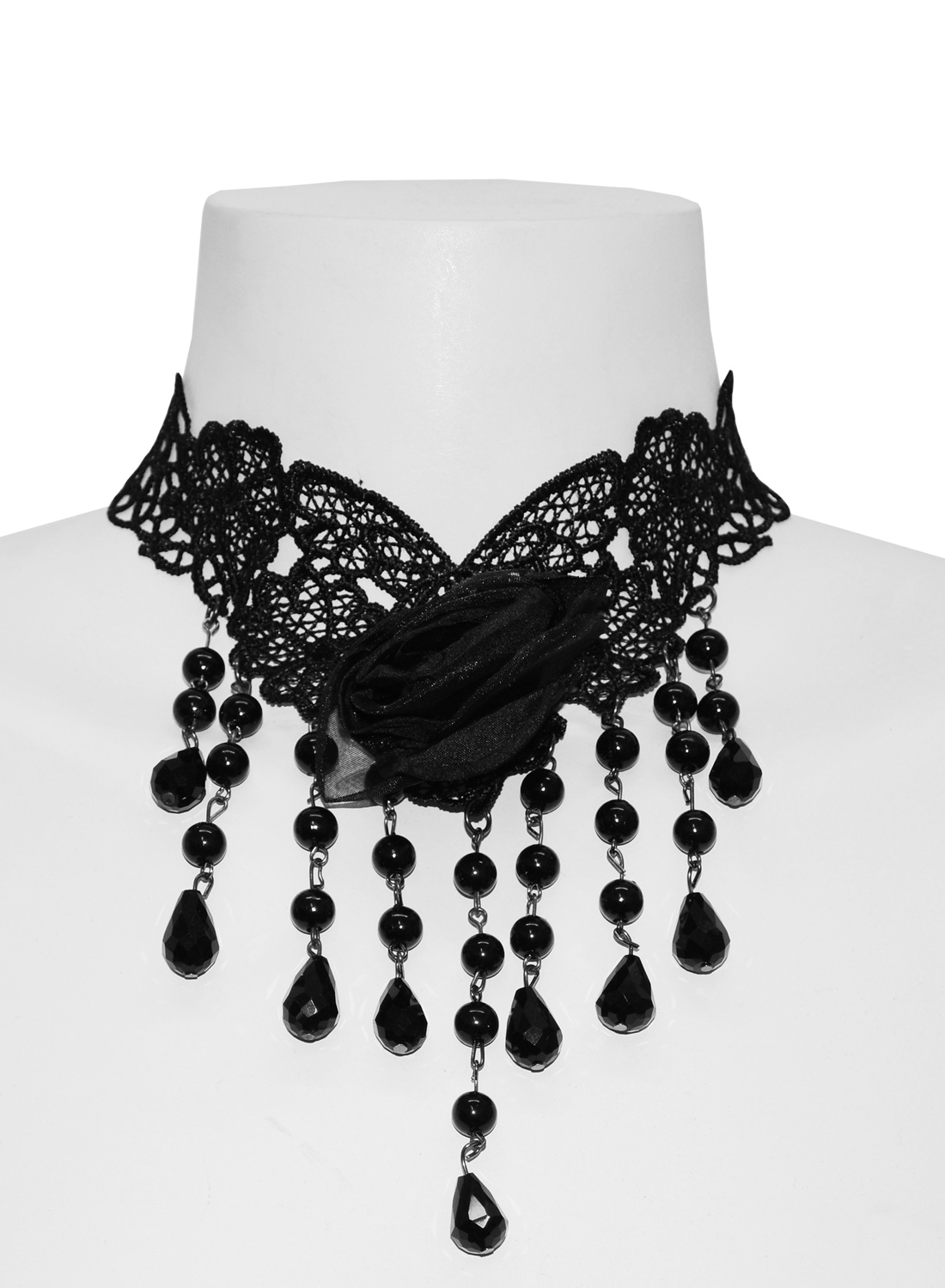 Black Rose Lace Chocker