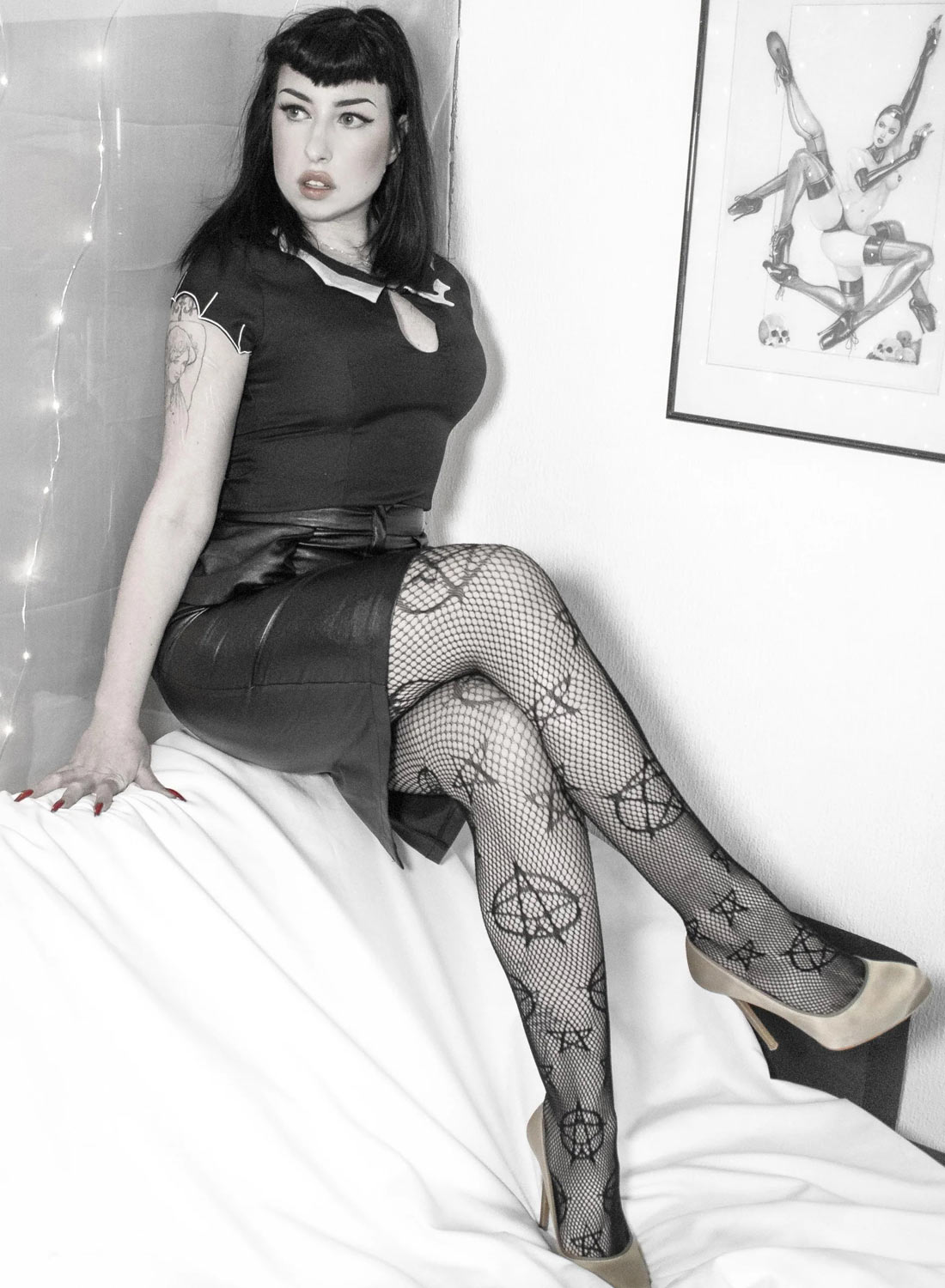 Pentagram Net Tights - Bild 3