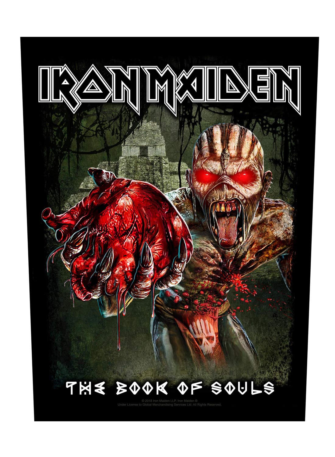 Iron Maiden Eddie's Heart Back Patch