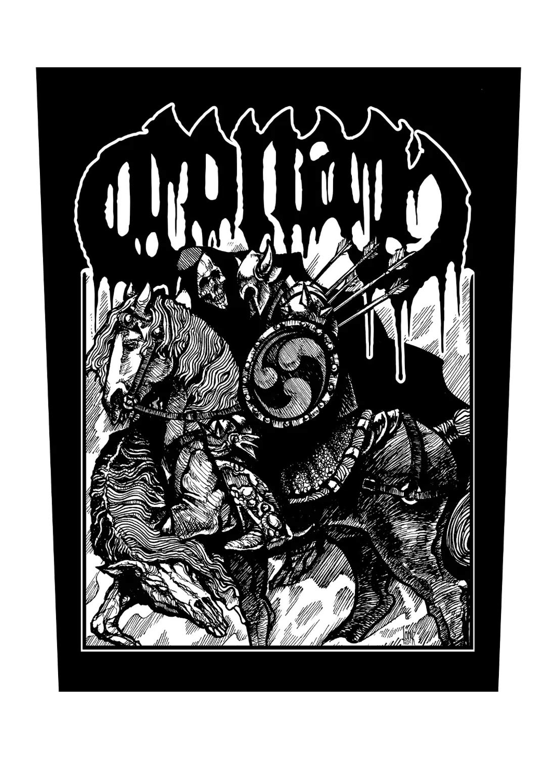 Conan Horseback Battle hammer Back Patch