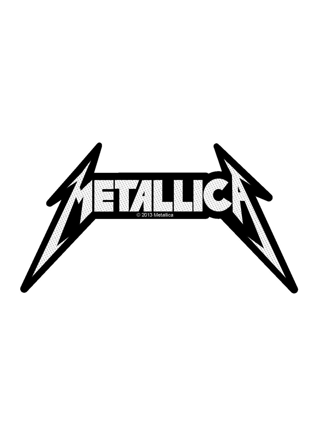 Metallica-förmiger Logo-Aufnäher