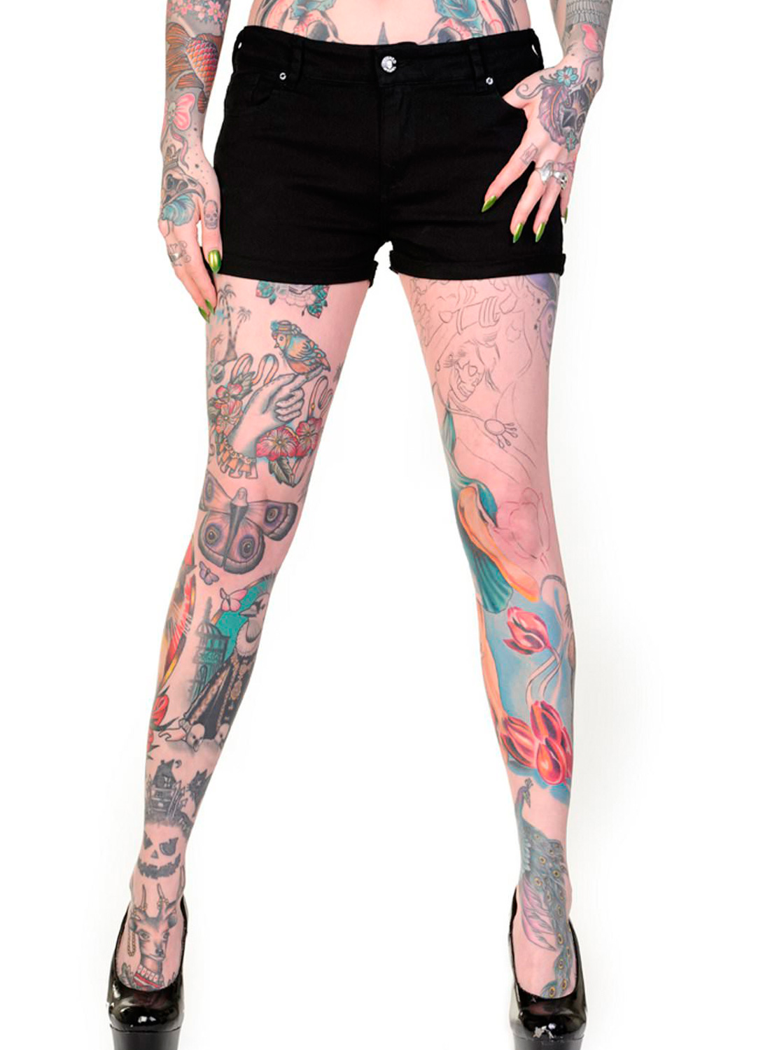 Candy Skull Hot Pants