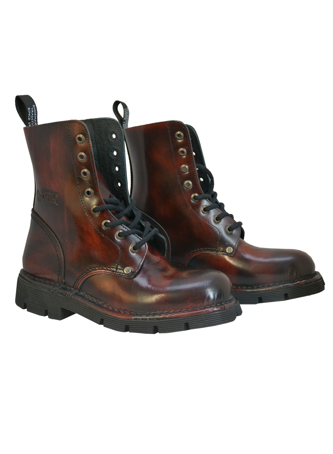 New Rock Burgundy Boots