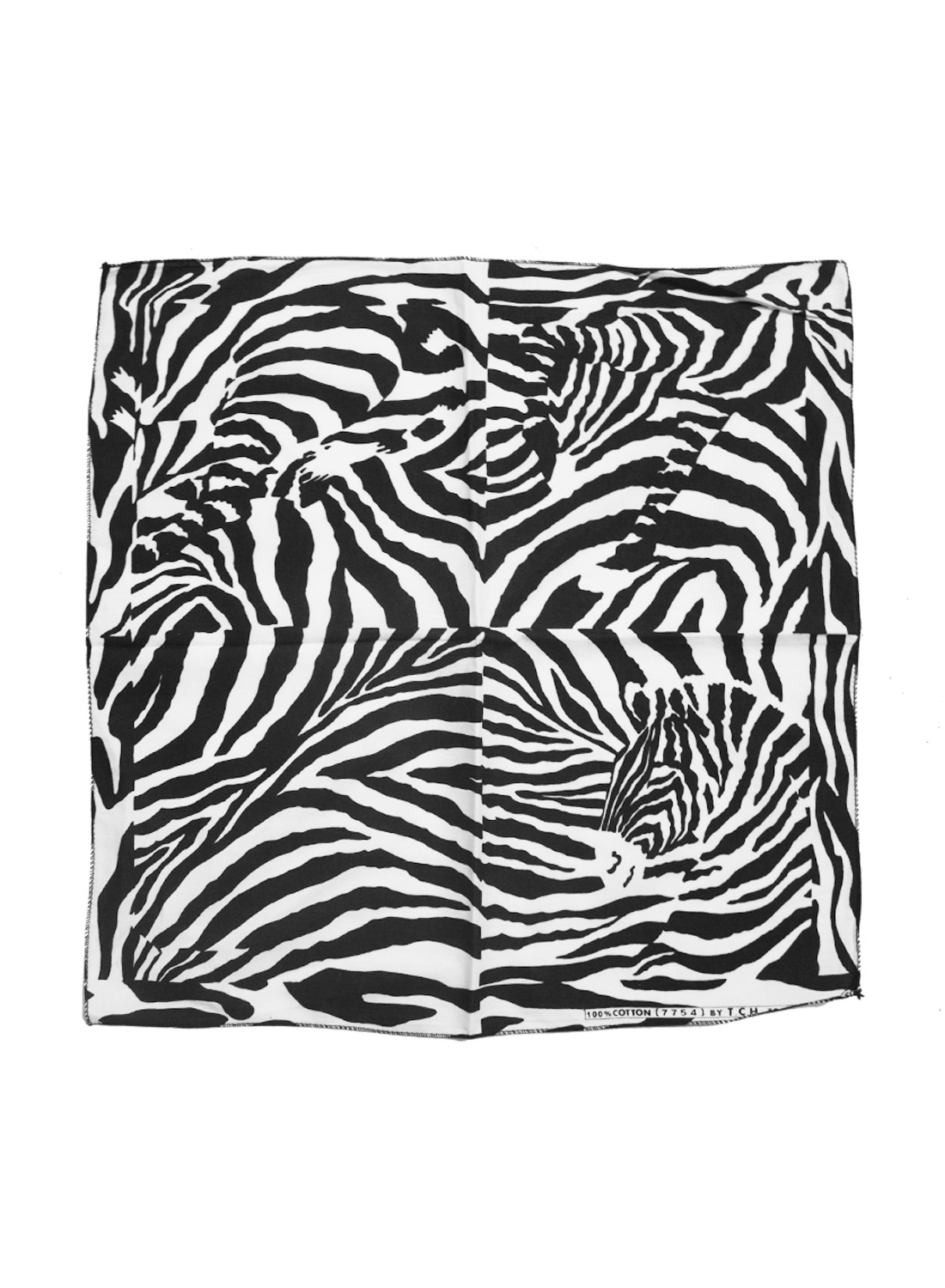 Zebra Bandana White