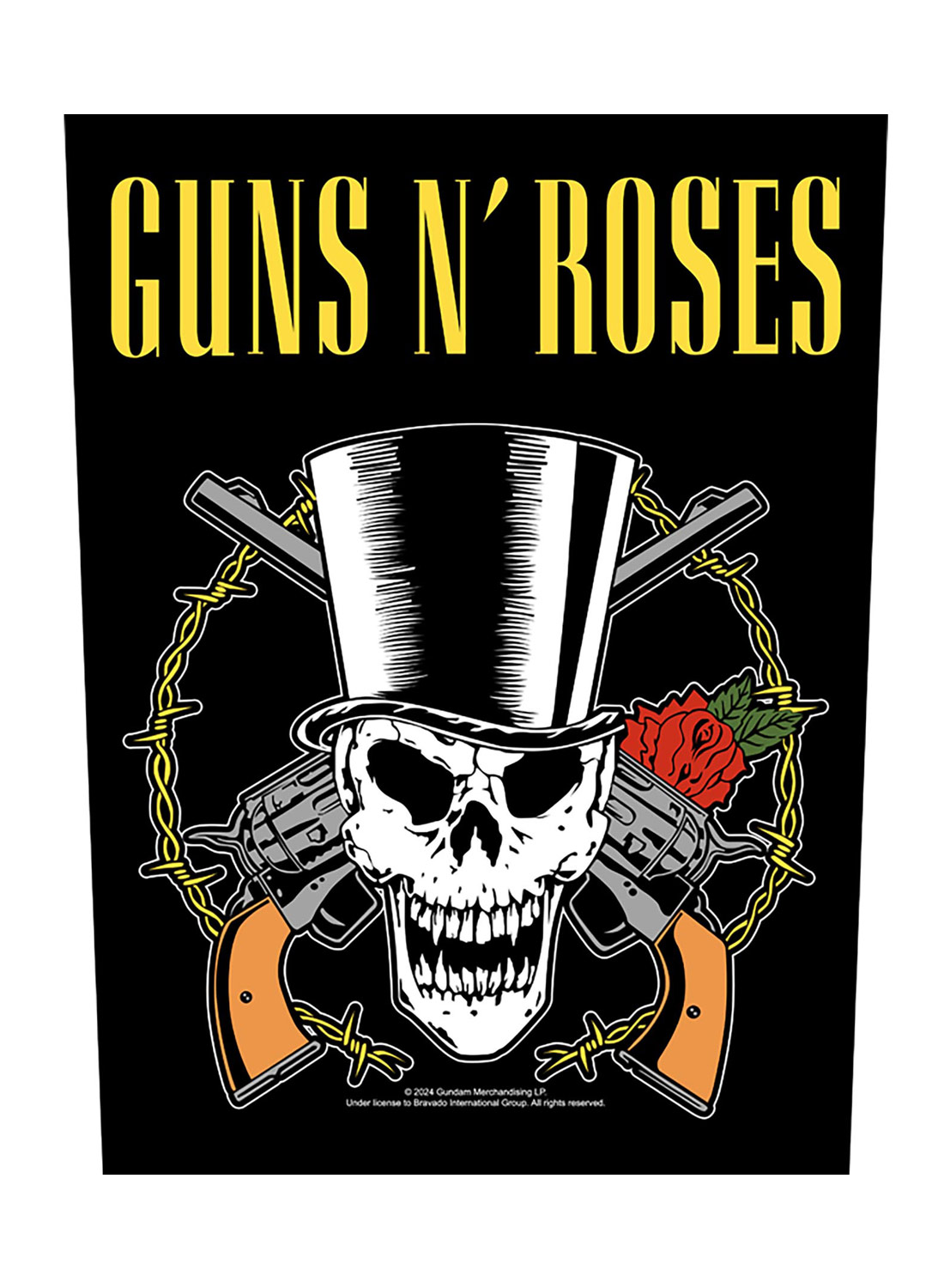 Guns 'N' Roses Skull & Guns Back Patch