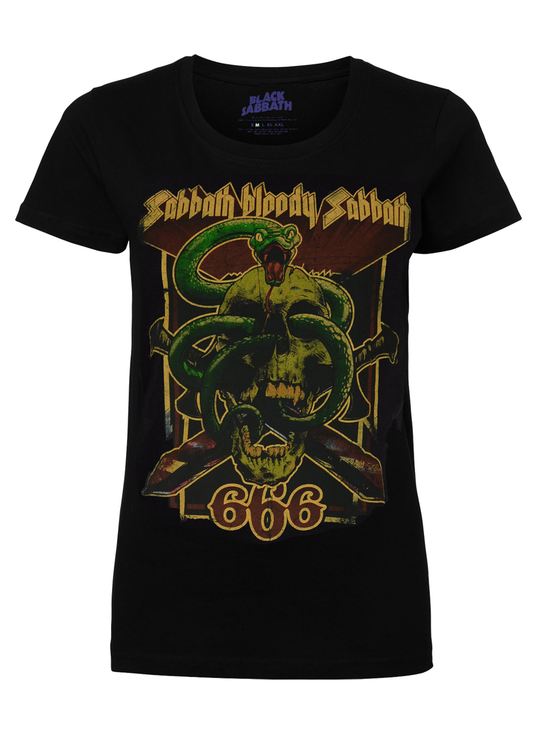 Black Sabbath Bloody Sabbath 666 Girly Top