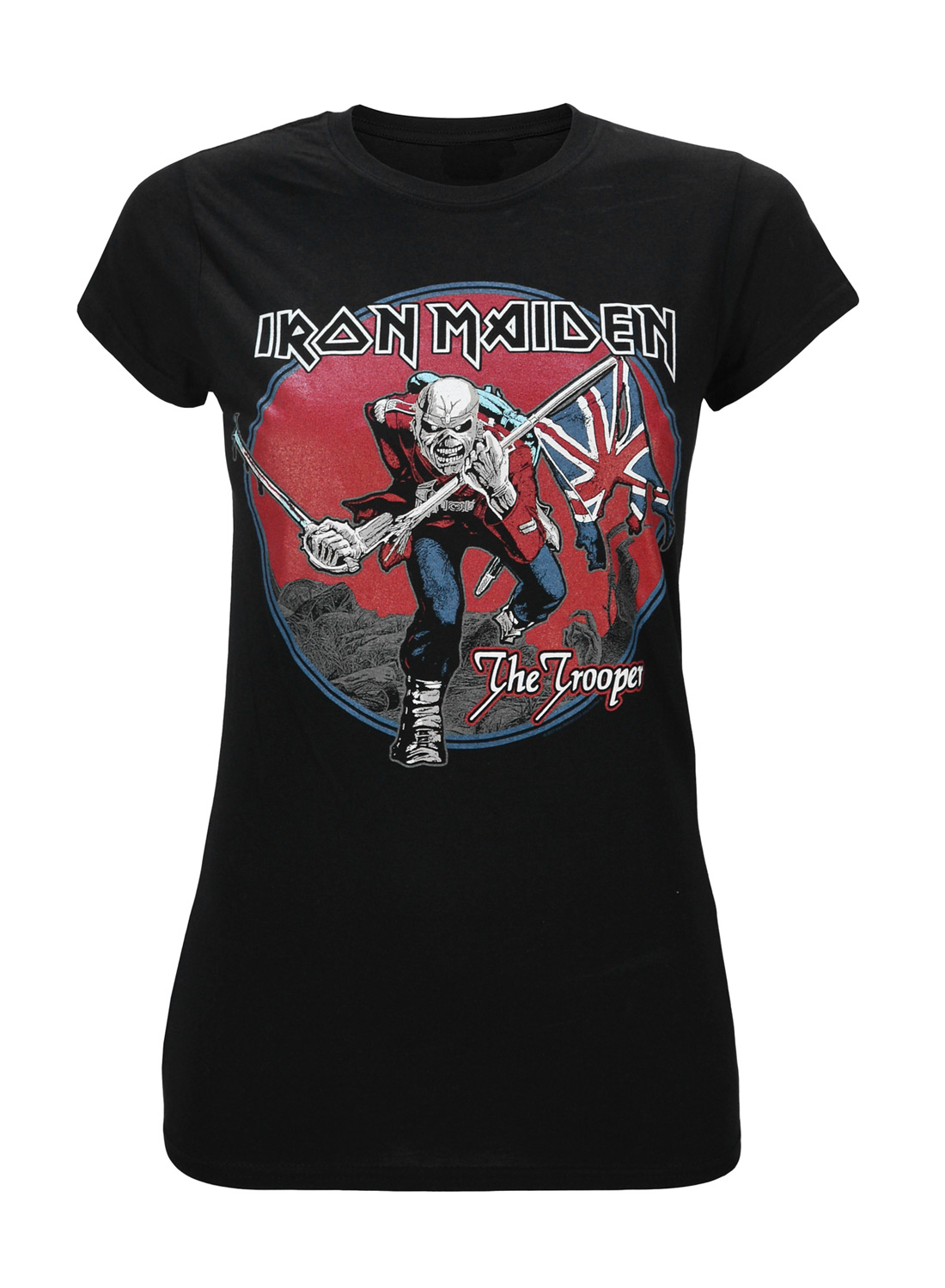 Iron Maiden Trooper Red Sky Girly Top