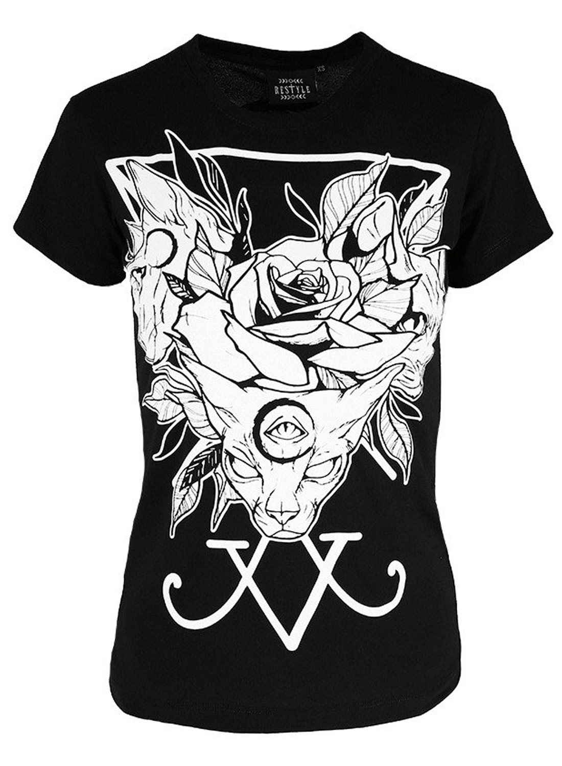 Restyle Three Headed Cat Top