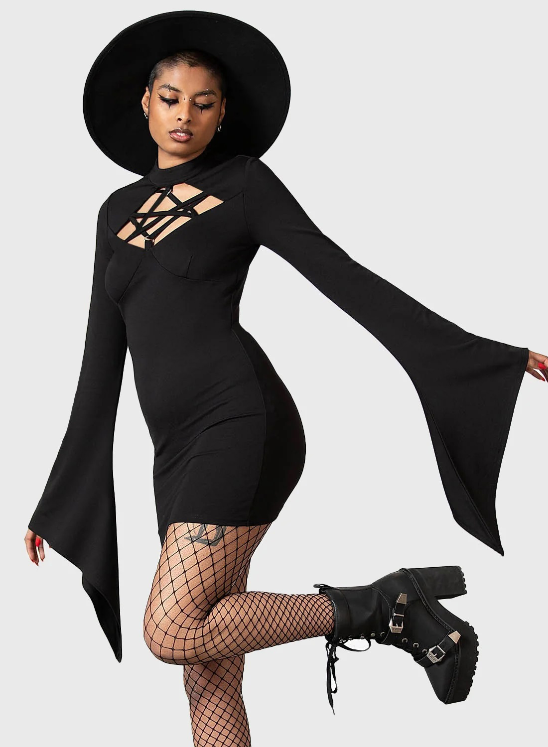 Witchural Long Sleeve Dress