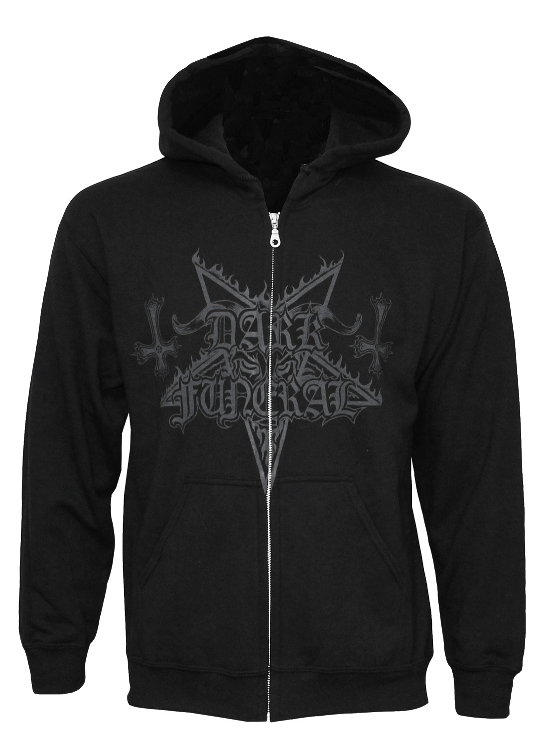 Dark Funeral 3D Black Logo Zip Hoodie