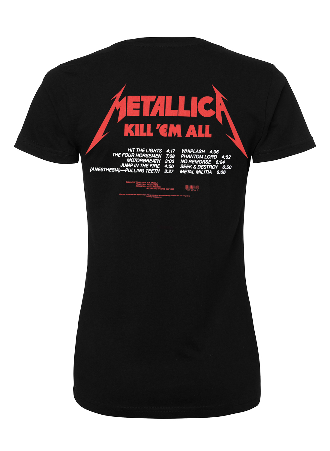 Metallica Kill Them All Girly Top