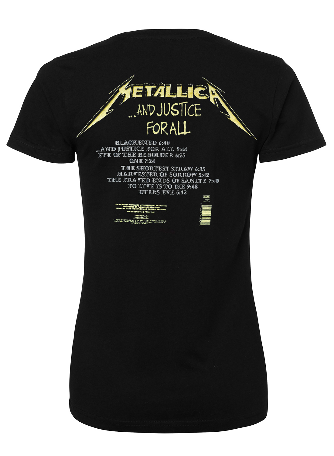 Metallica And Justice For All Girly Top