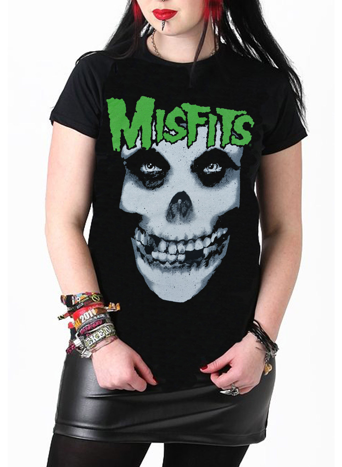 Misfits Classic Skull Girly Top