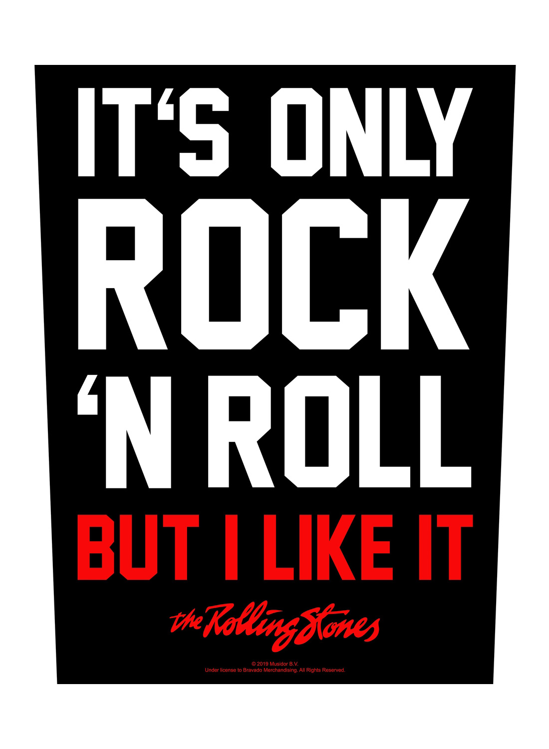 Rolling Stones It's Only Rock N' Roll Back Patch
