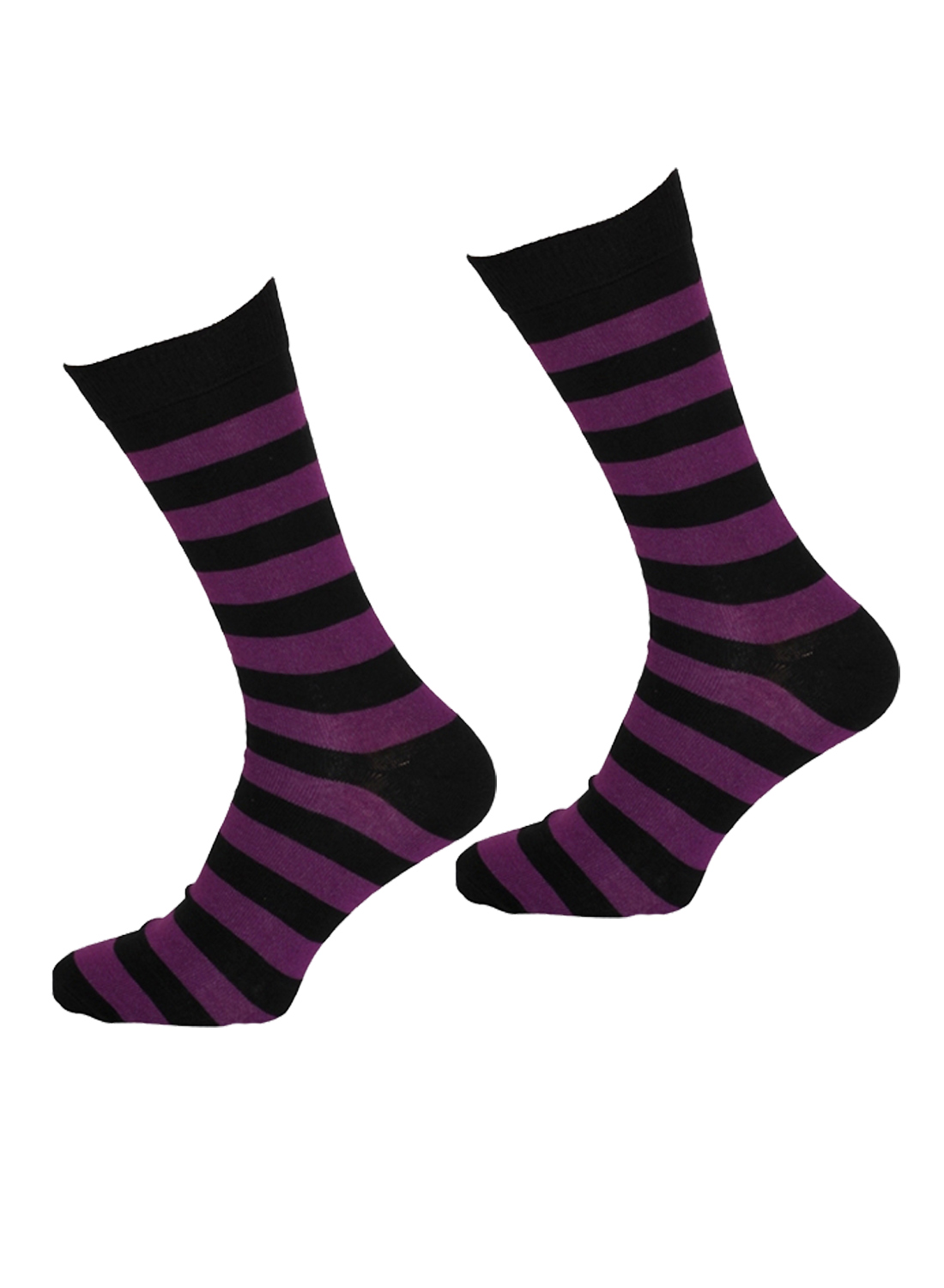 Men Black & Purple Socks