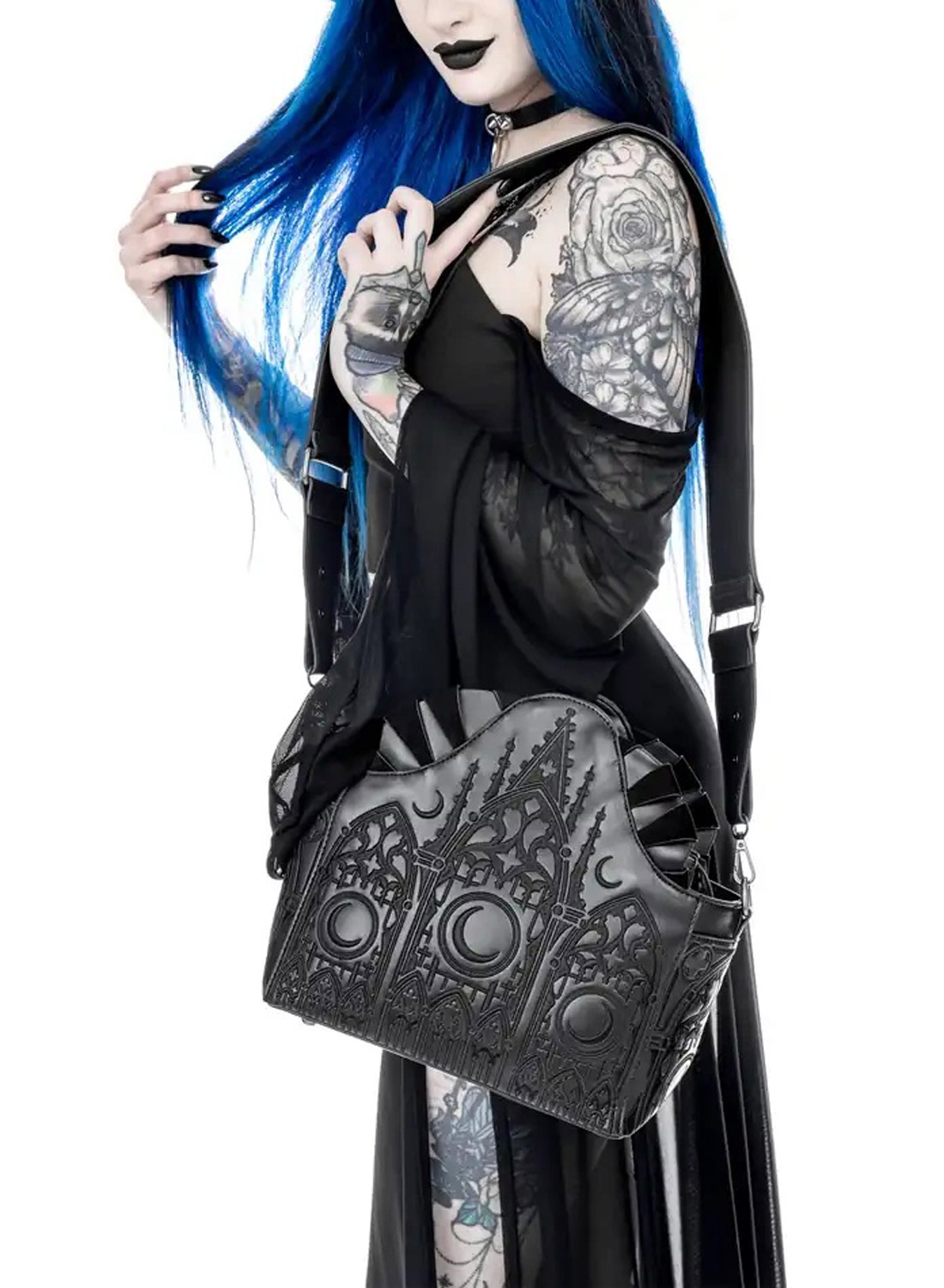 Restyle Dark Altar Shoulder Bag