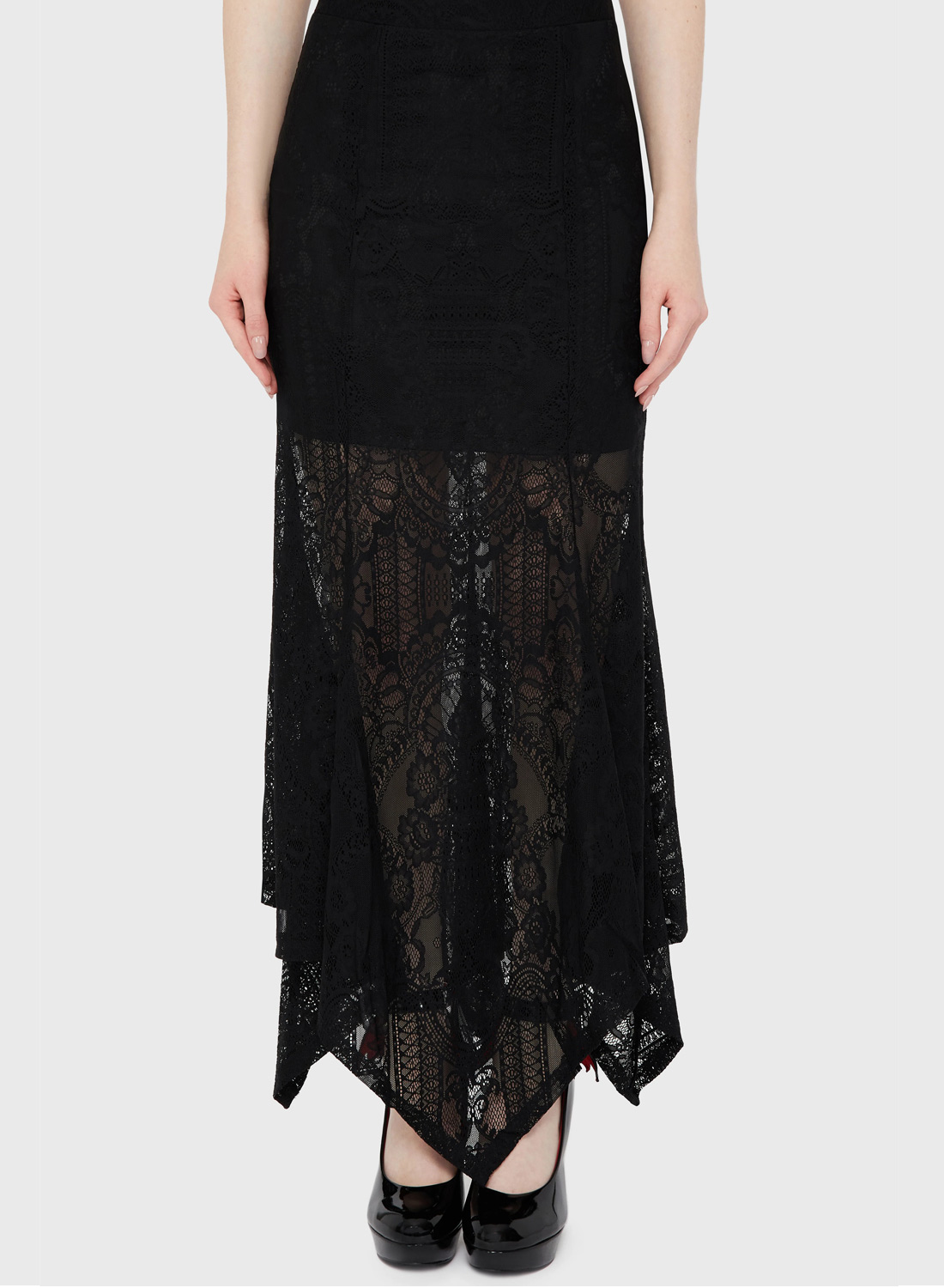 Killstar Belladonna Lace Skirt