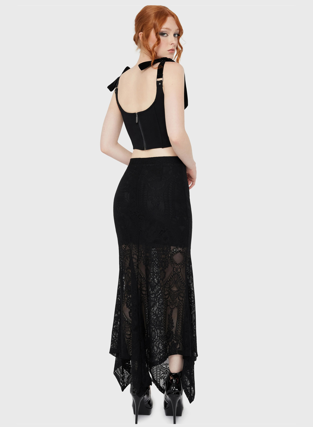 Killstar Belladonna Lace Skirt